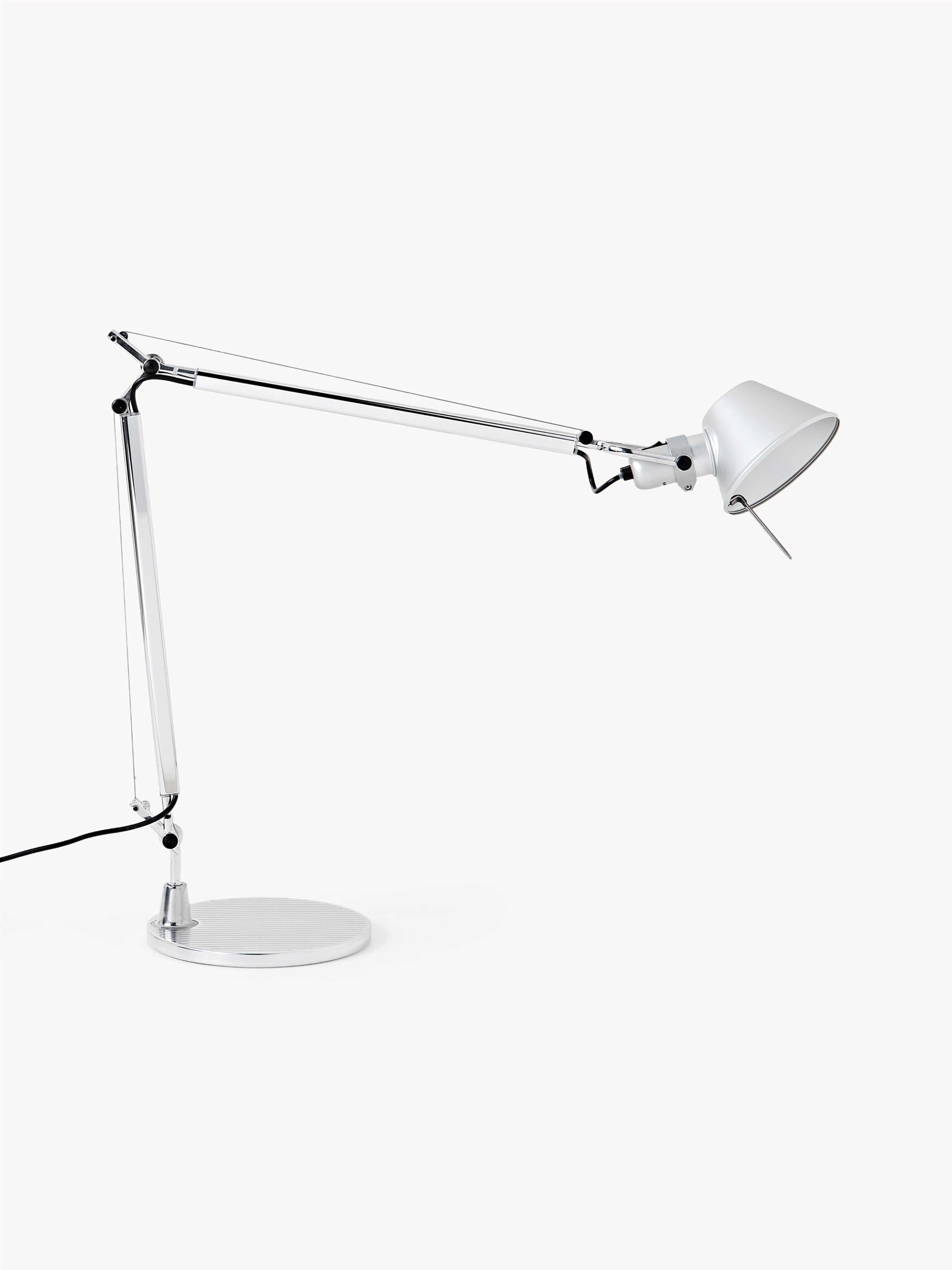 Grande lampe de bureau orientable Oskar - Argenté