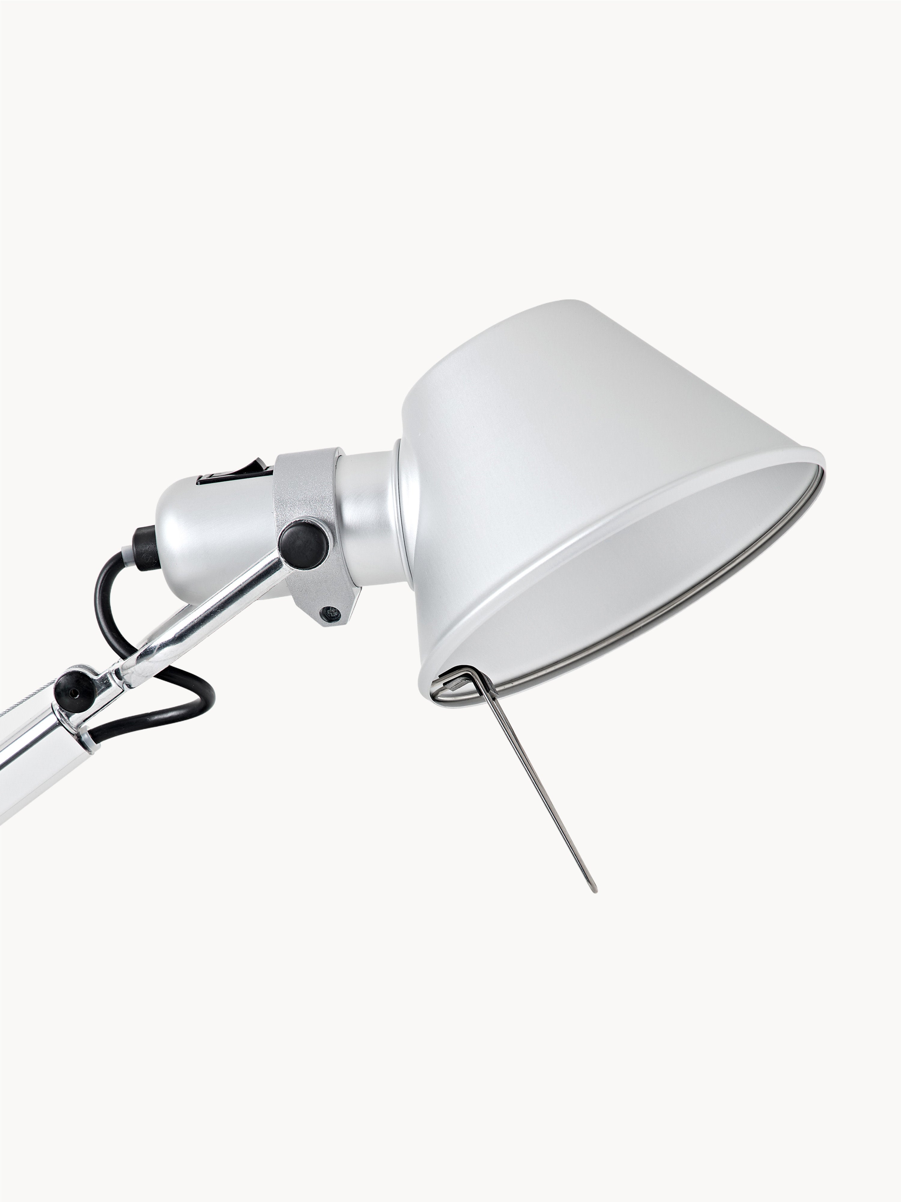 Grande lampe de bureau orientable Oskar - Argenté