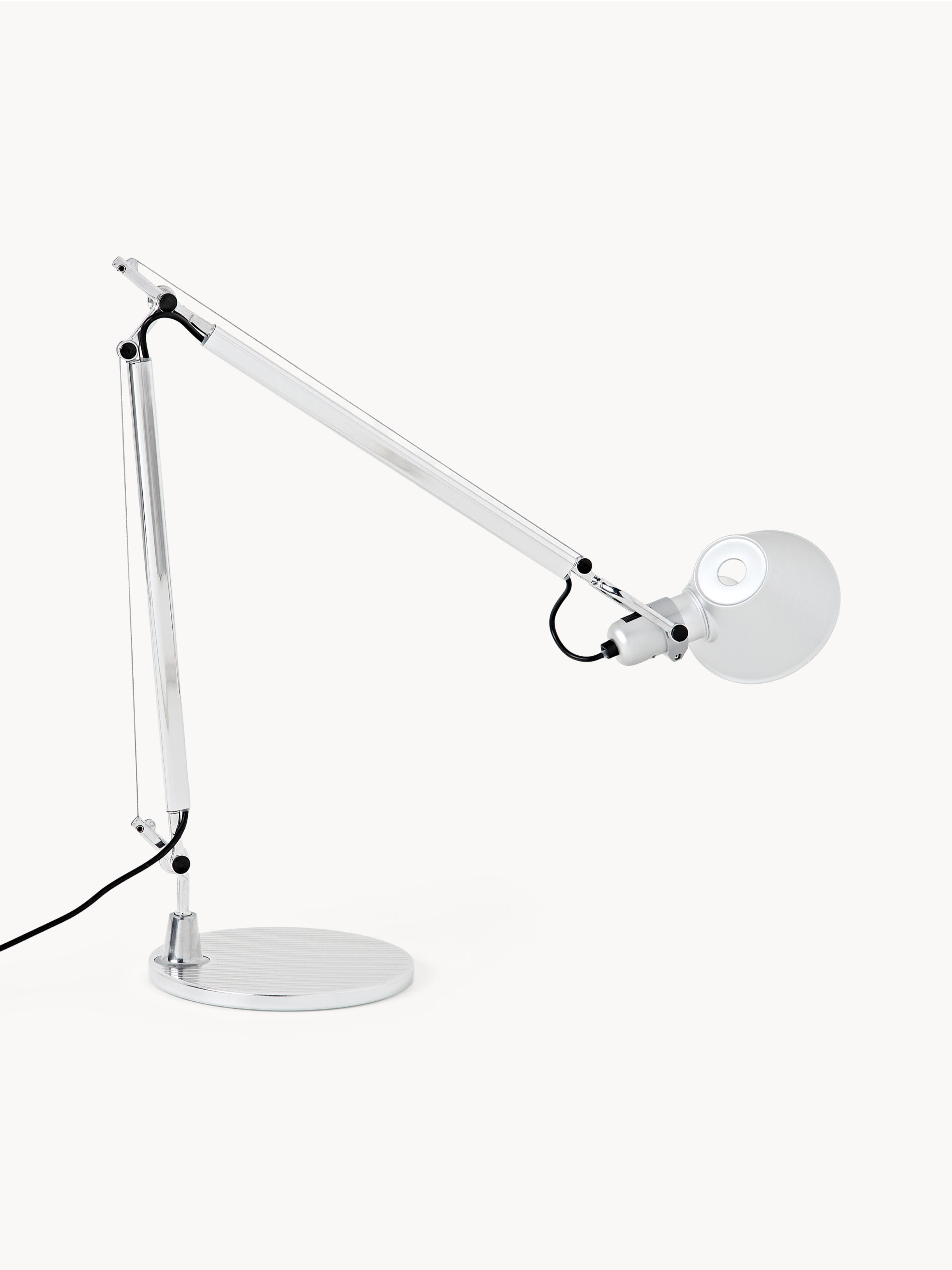Grande lampe de bureau orientable Oskar - Argenté