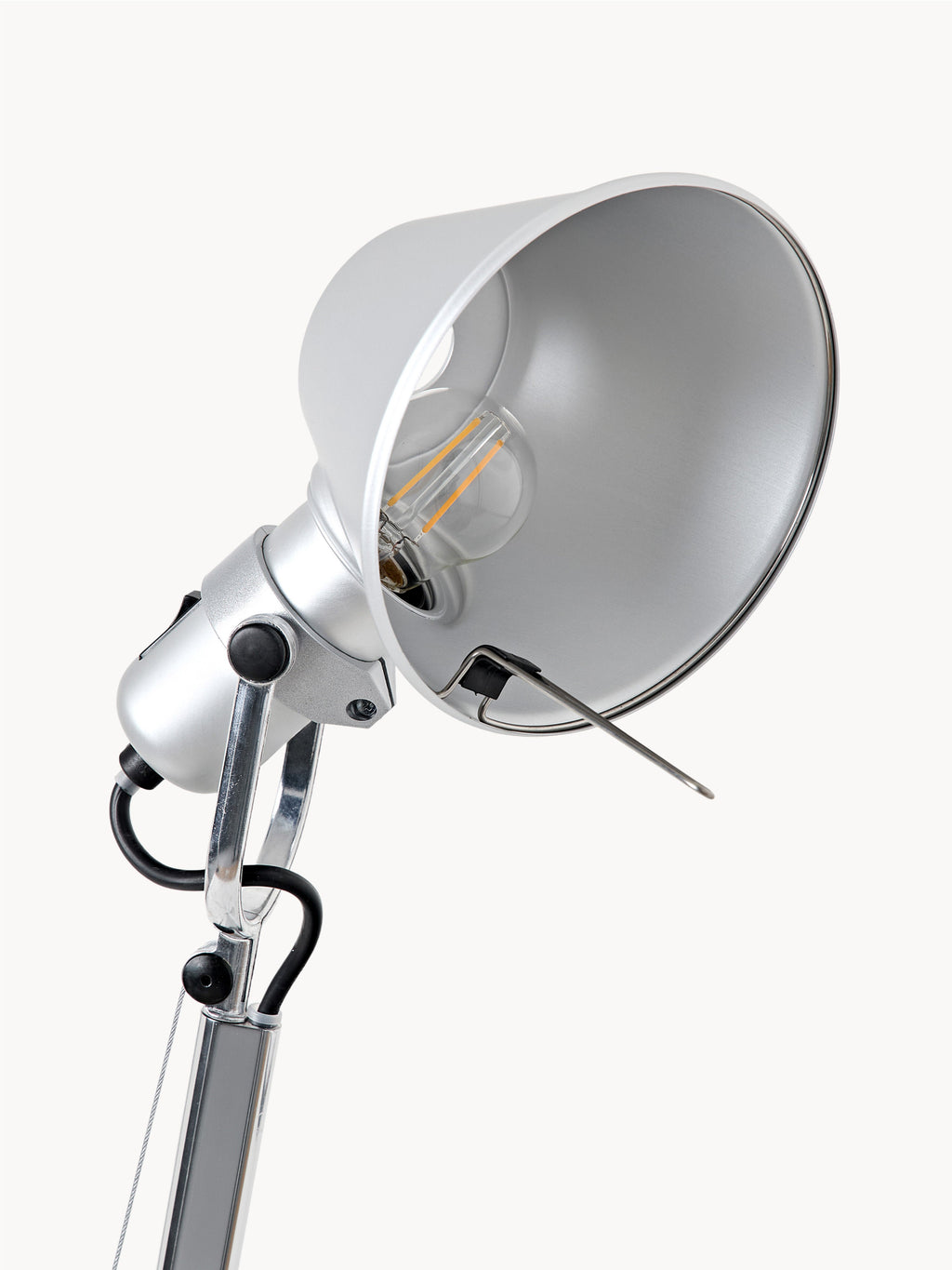 Grande lampe de bureau orientable Oskar - Argenté