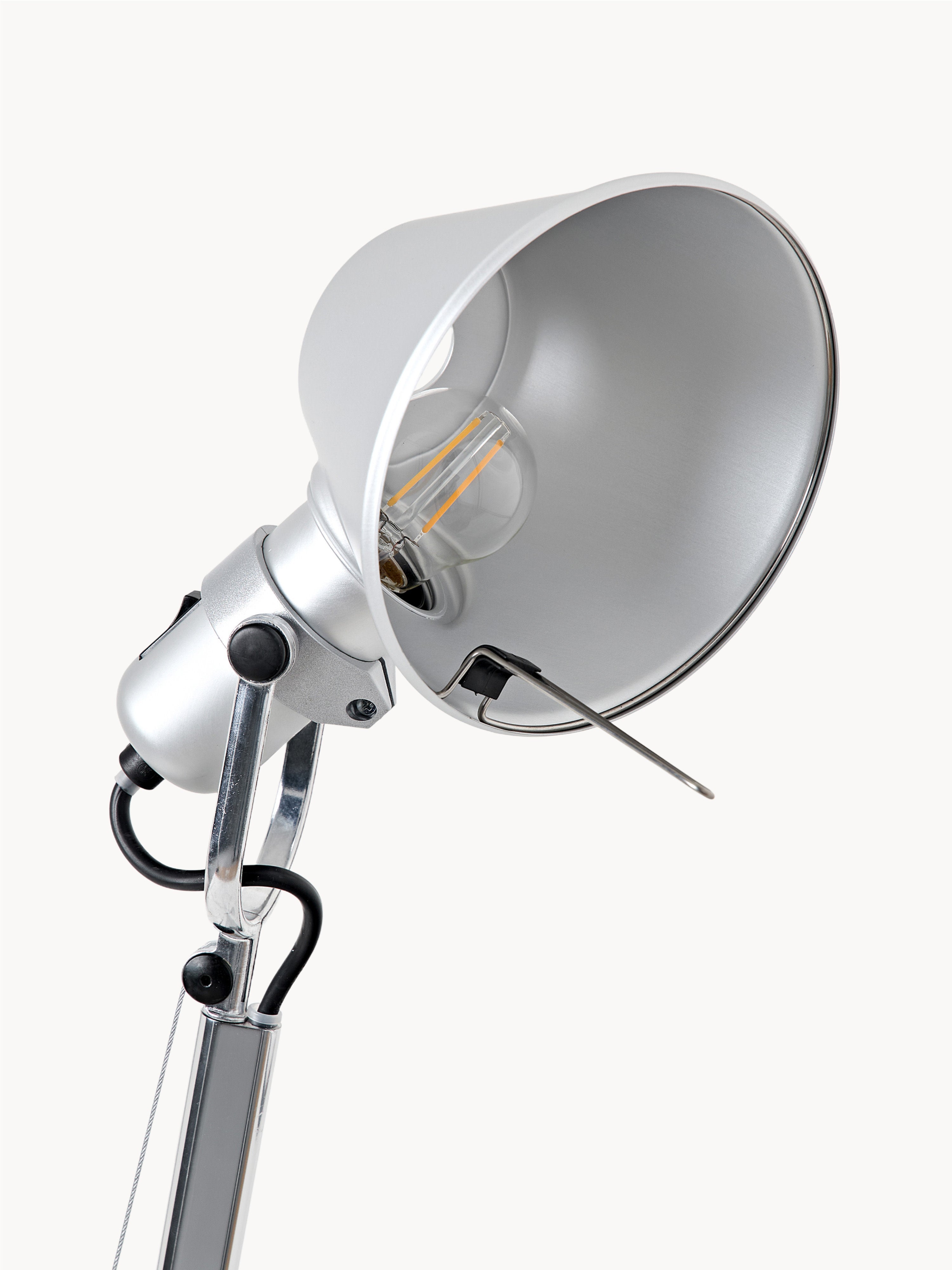 Grande lampe de bureau orientable Oskar - Argenté