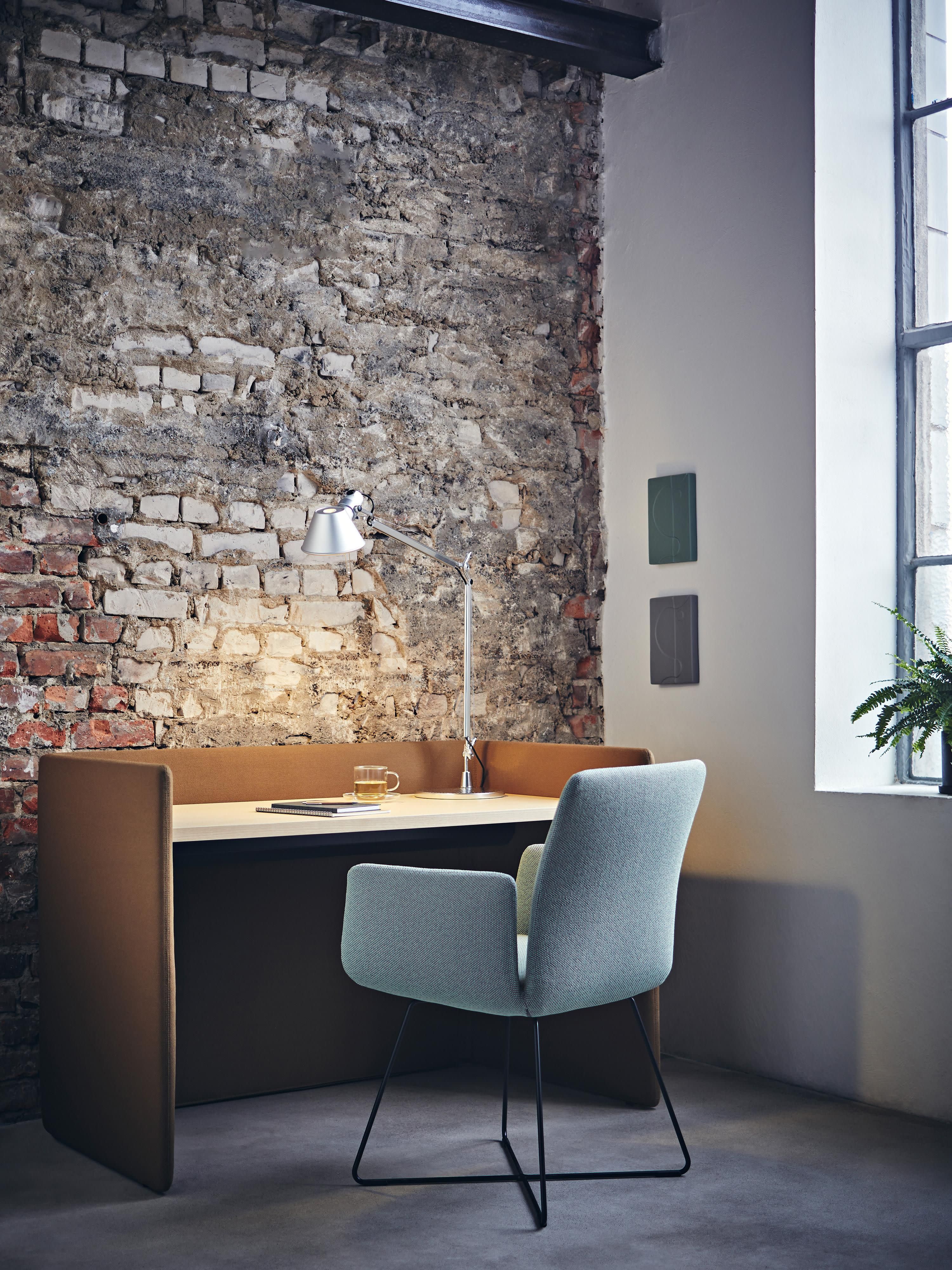 Grande lampe de bureau orientable Oskar - Argenté