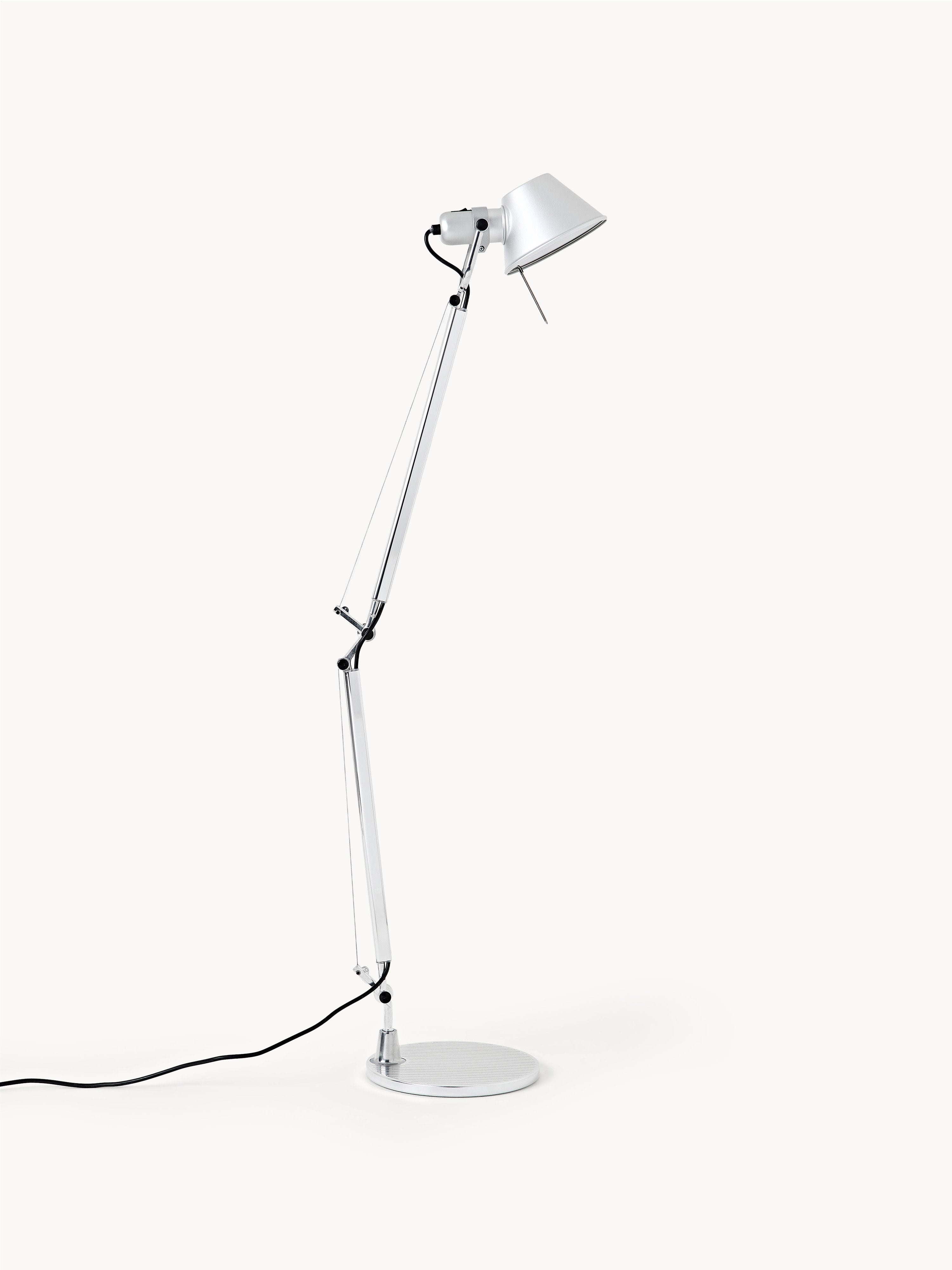 Grande lampe de bureau orientable Oskar - Argenté