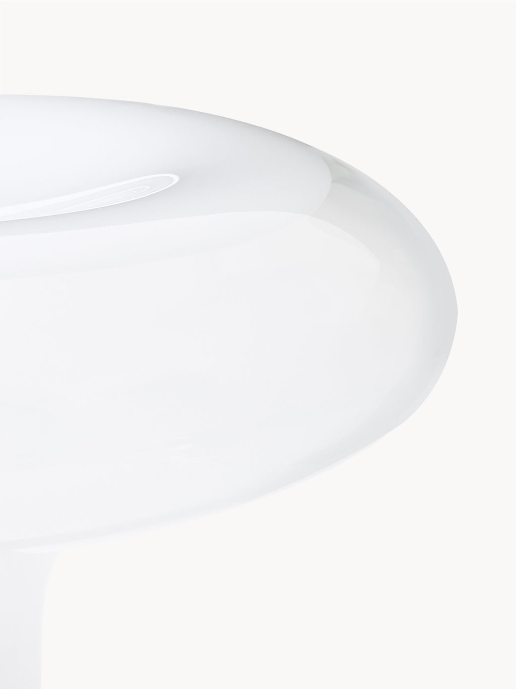 Lampe à poser soufflée bouche Chadwick - Blanc, argenté