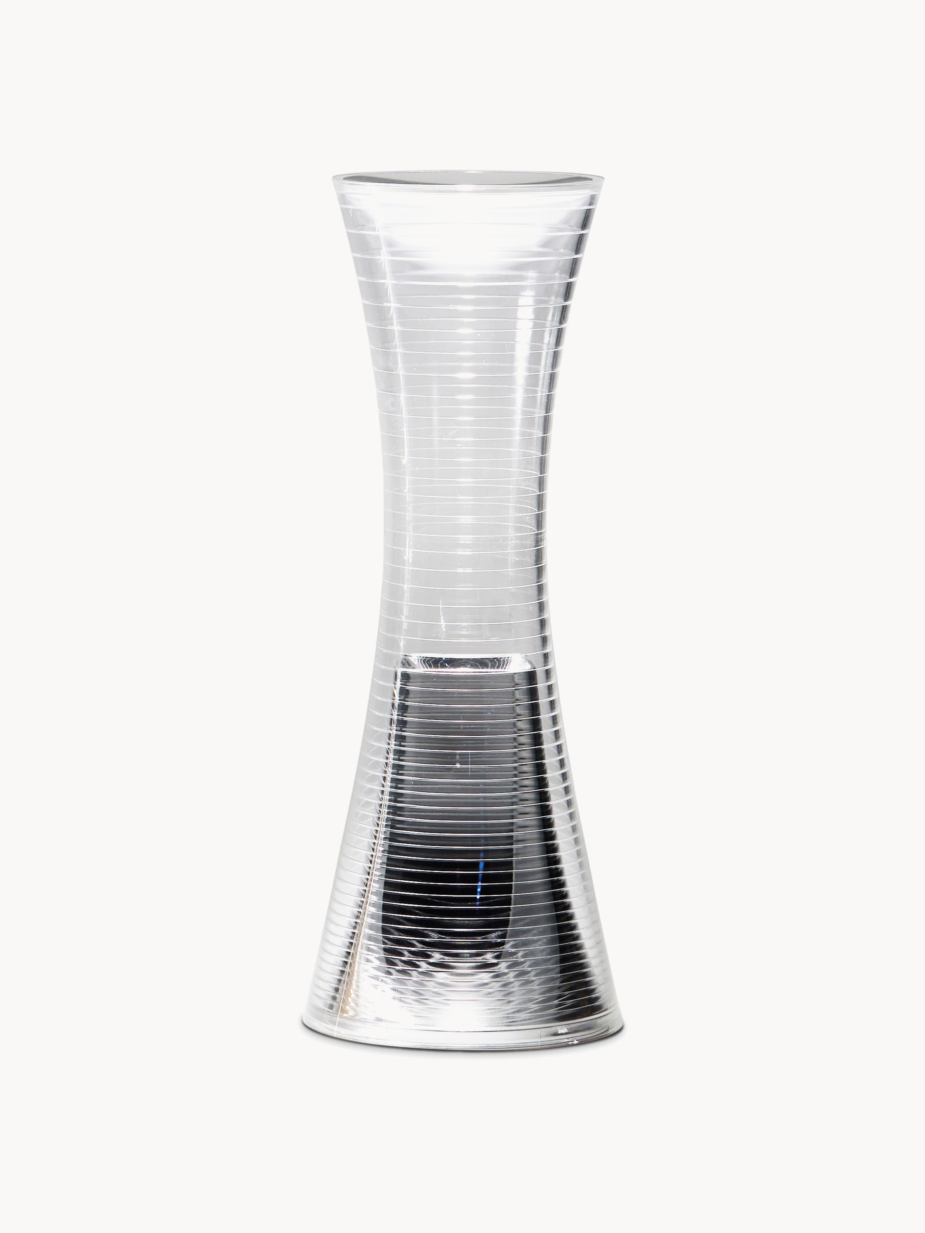 Petite lampe à poser LED mobile Mabon - Transparent, argenté