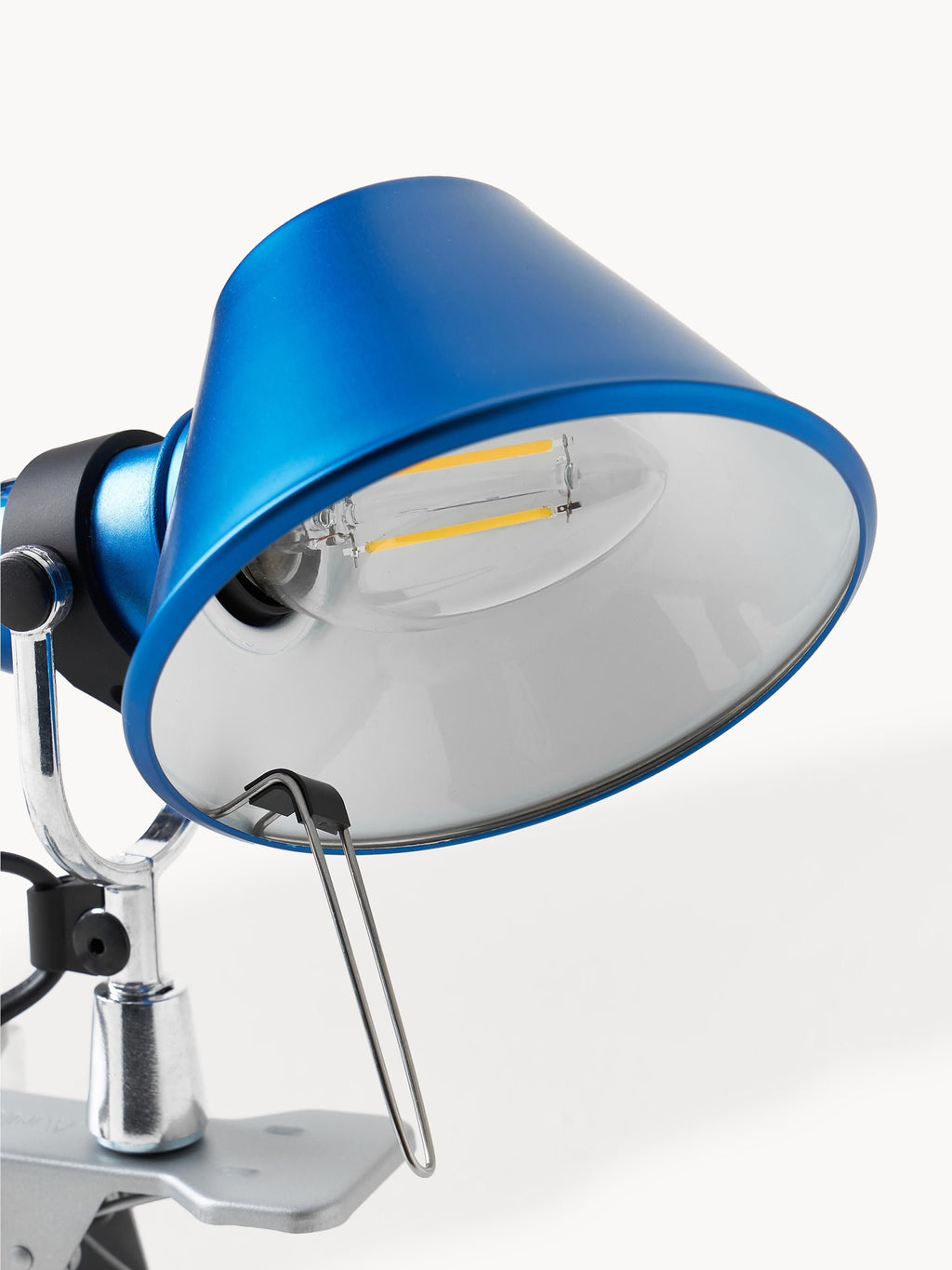 Petite lampe de bureau à pince Othar - Bleu