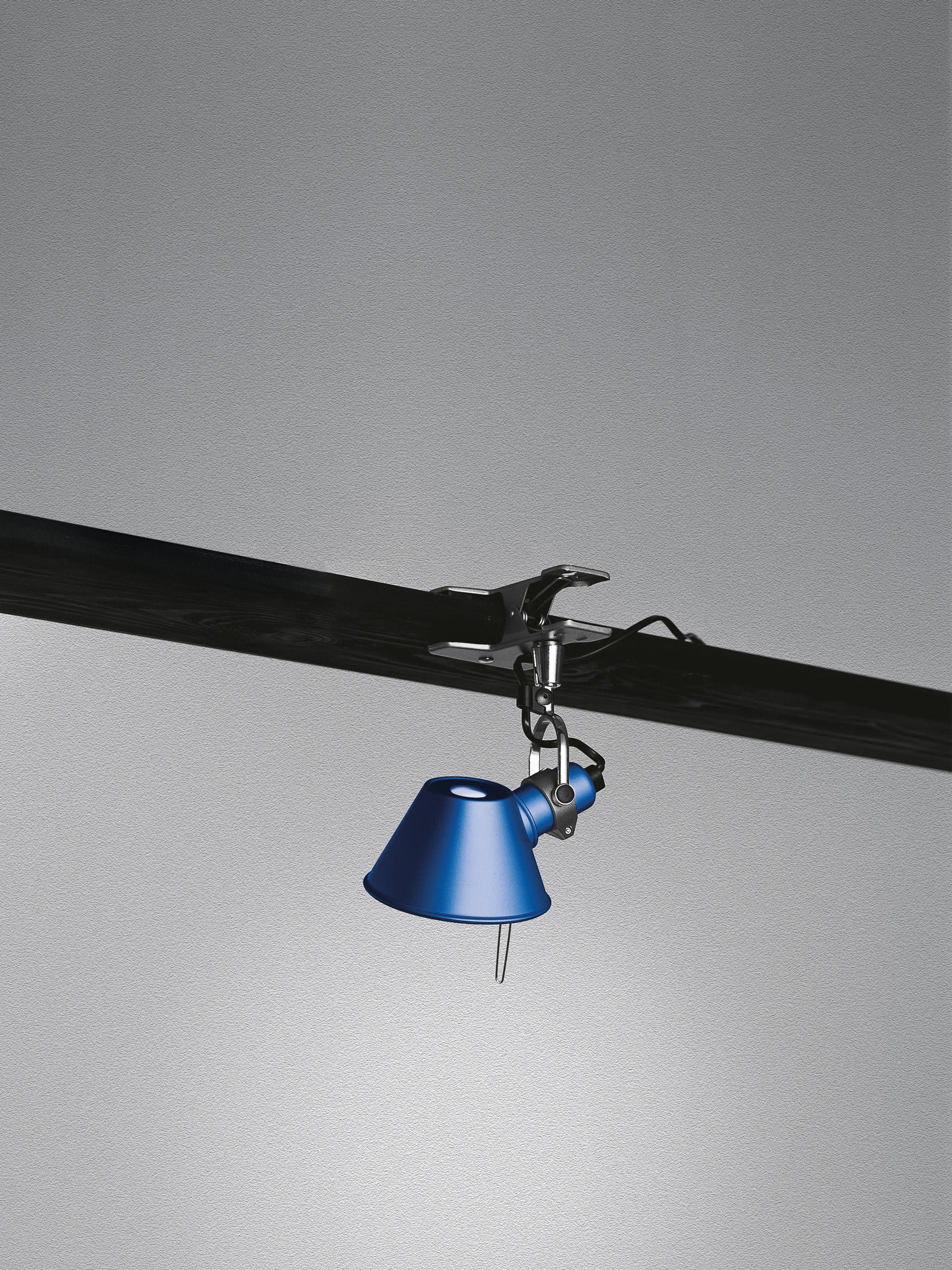 Petite lampe de bureau à pince Othar - Bleu