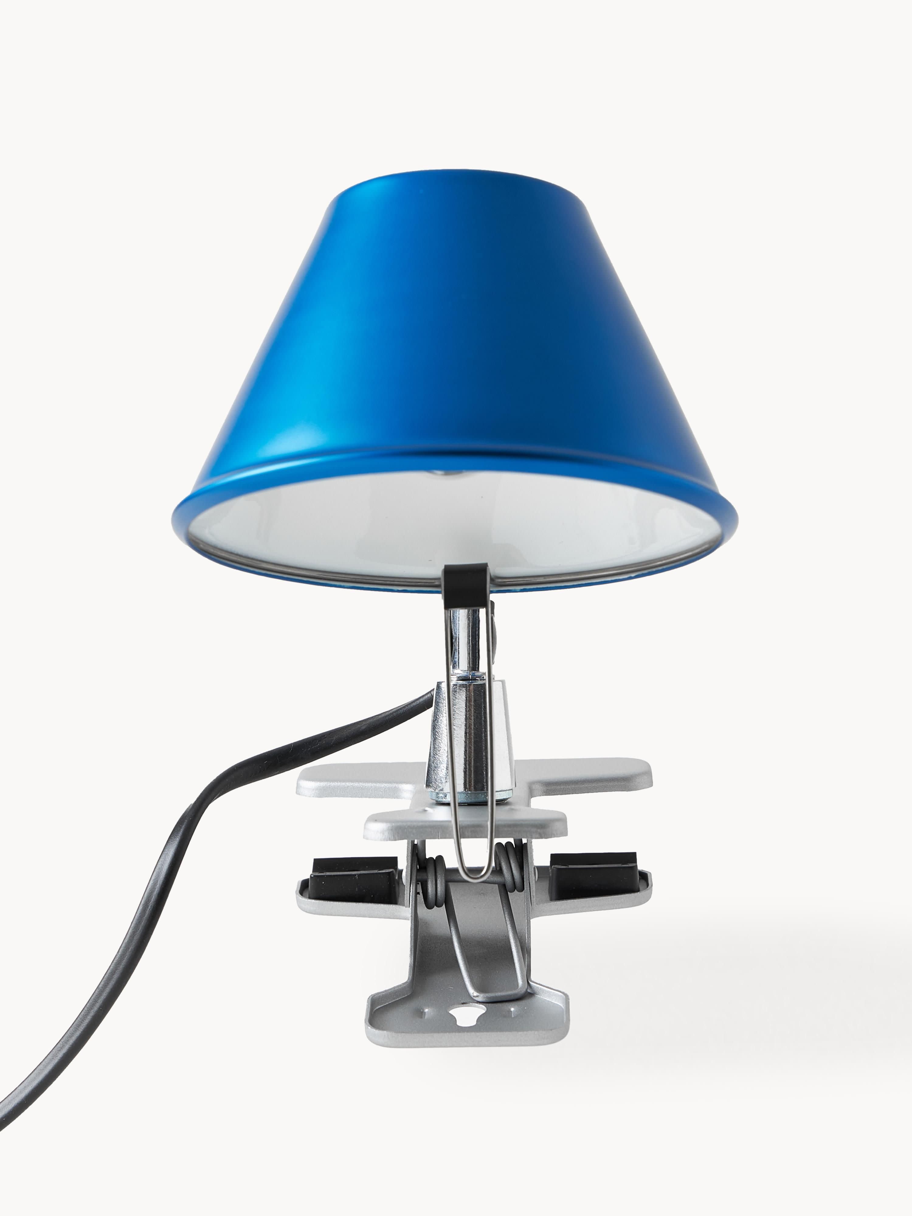 Petite lampe de bureau à pince Othar - Bleu