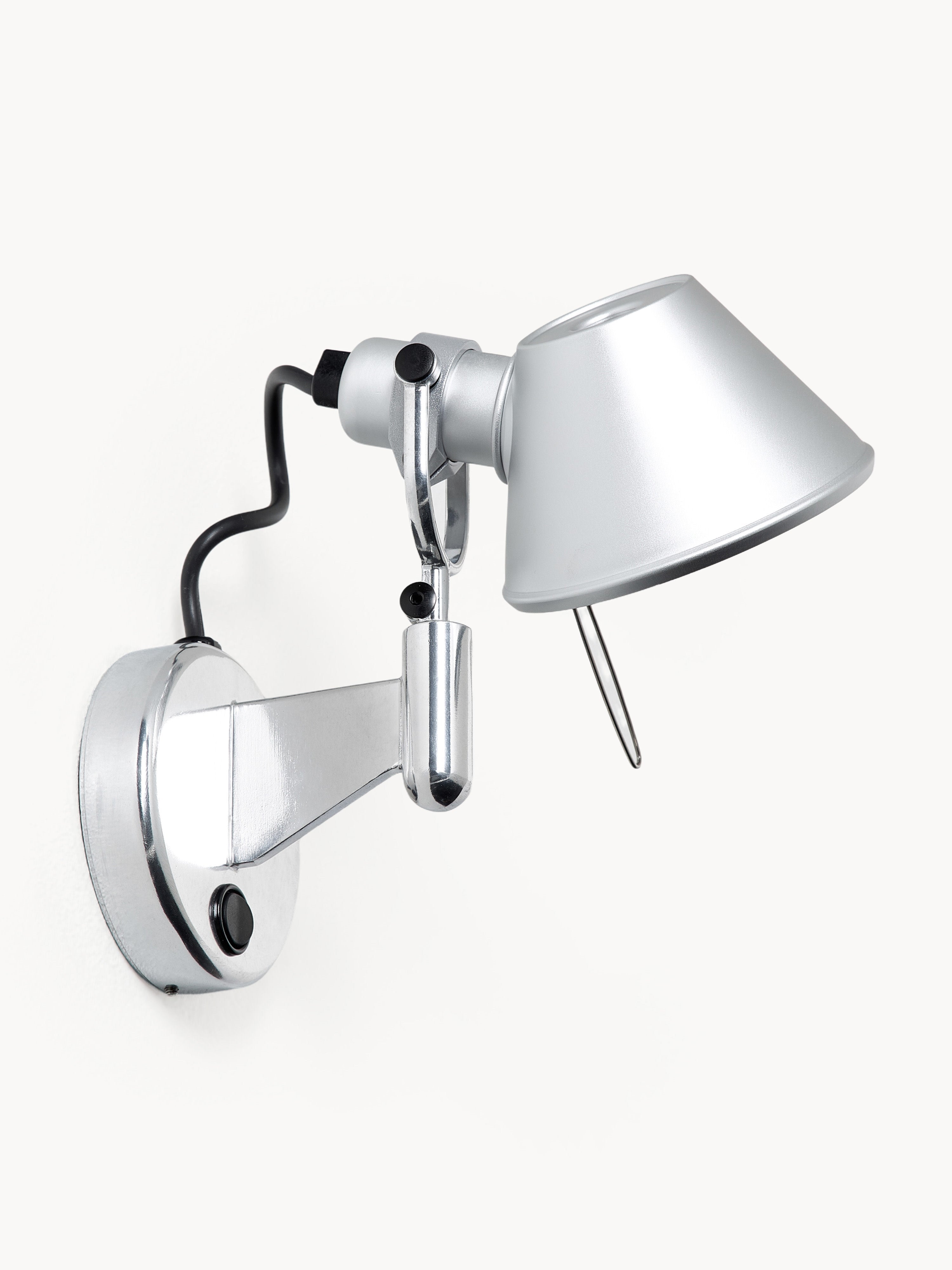 Spot mural Ruben, réglable - Argenté