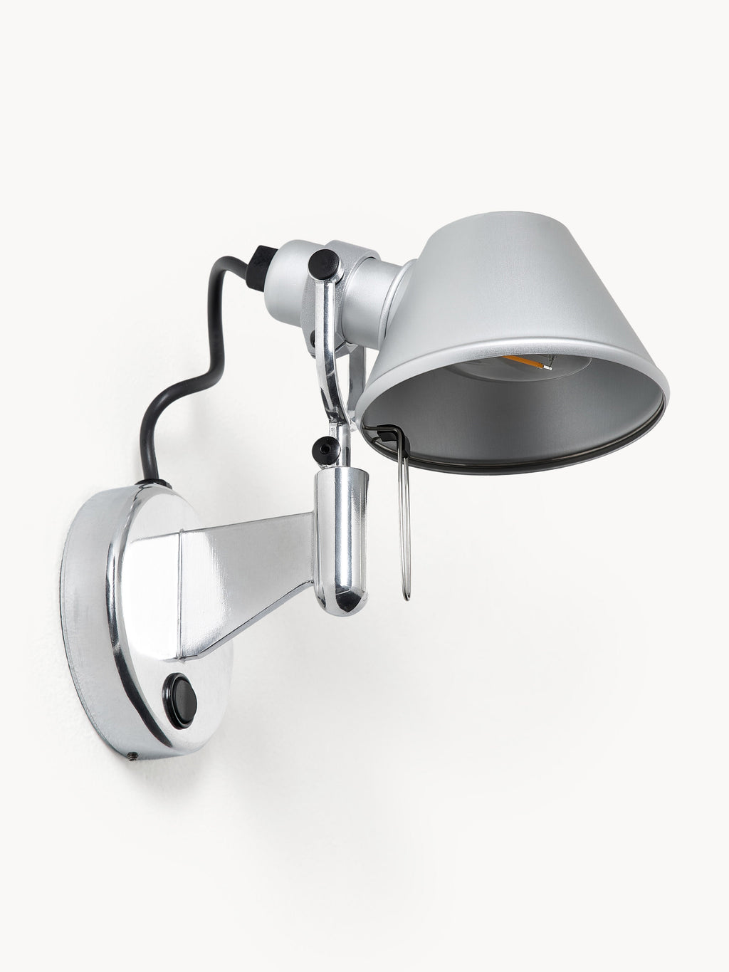 Spot mural Ruben, réglable - Argenté