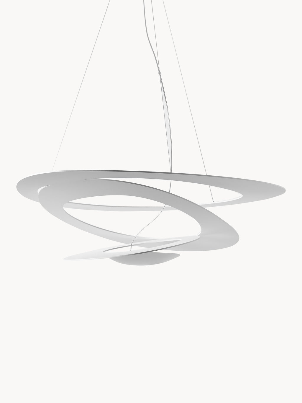 Grande suspension Jareth, larg. 97 cm - Blanc