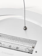 Grande suspension Jareth, larg. 97 cm - Blanc