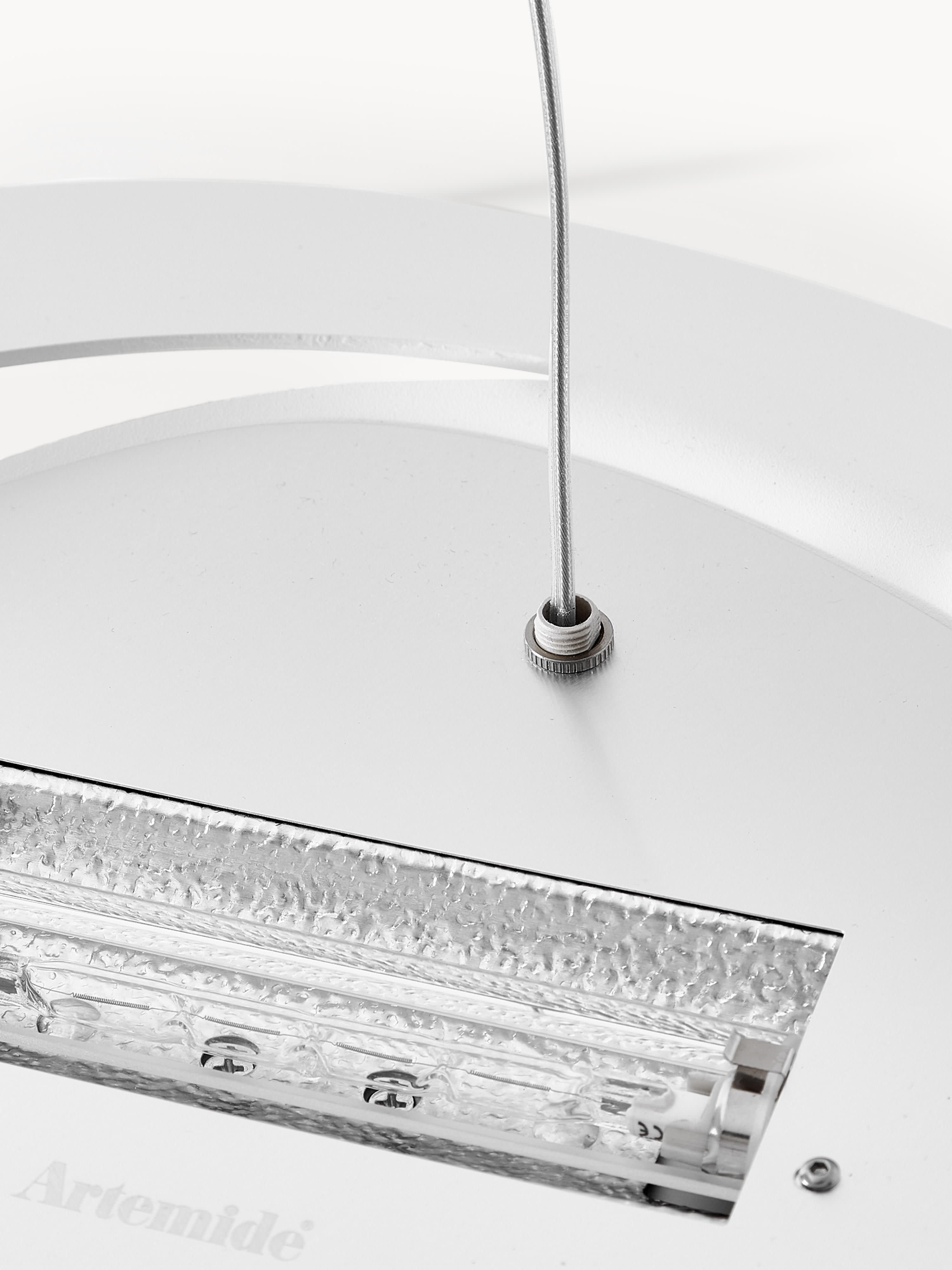 Grande suspension Jareth, larg. 97 cm - Blanc