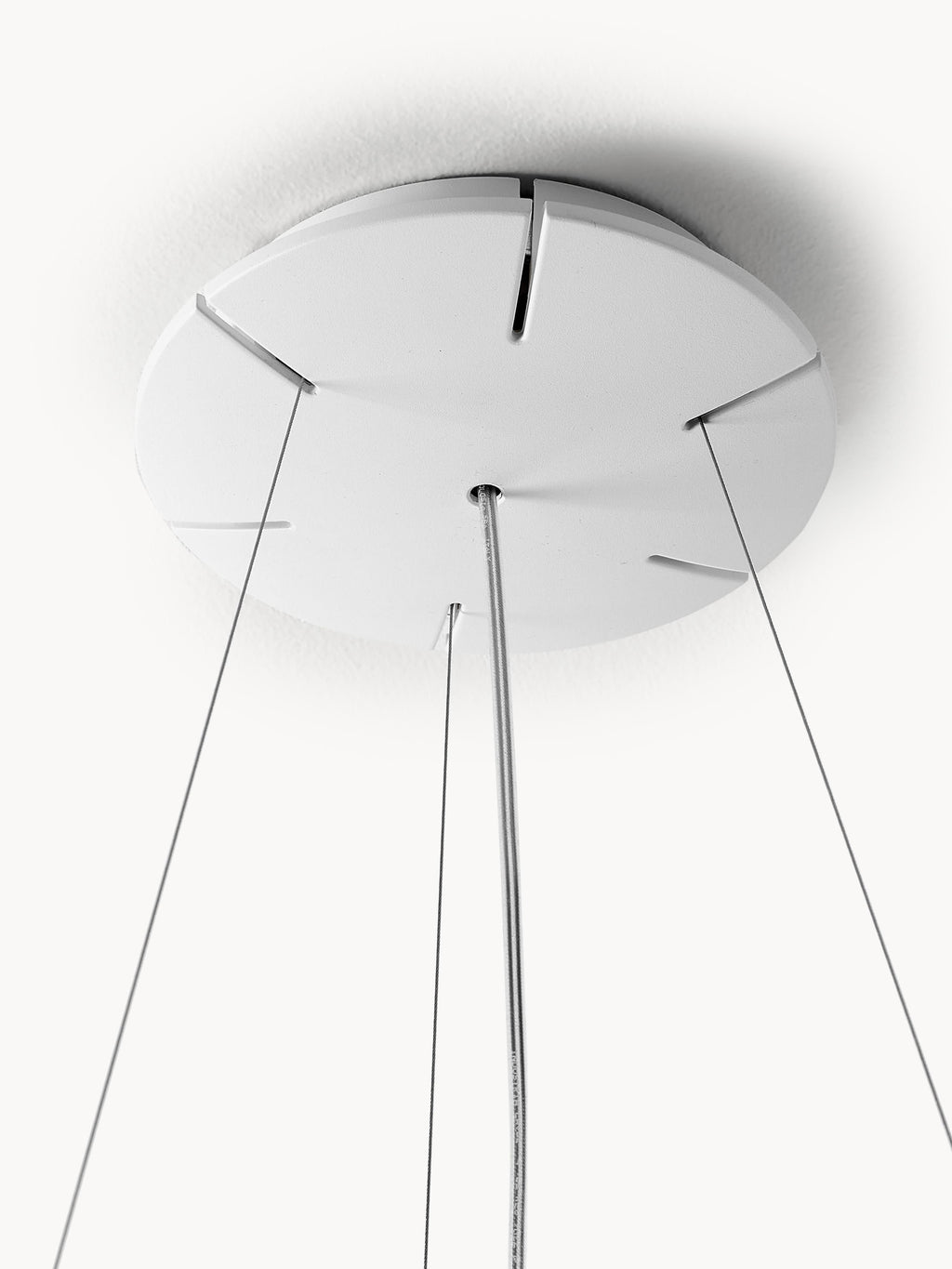 Grande suspension Jareth, larg. 97 cm - Blanc