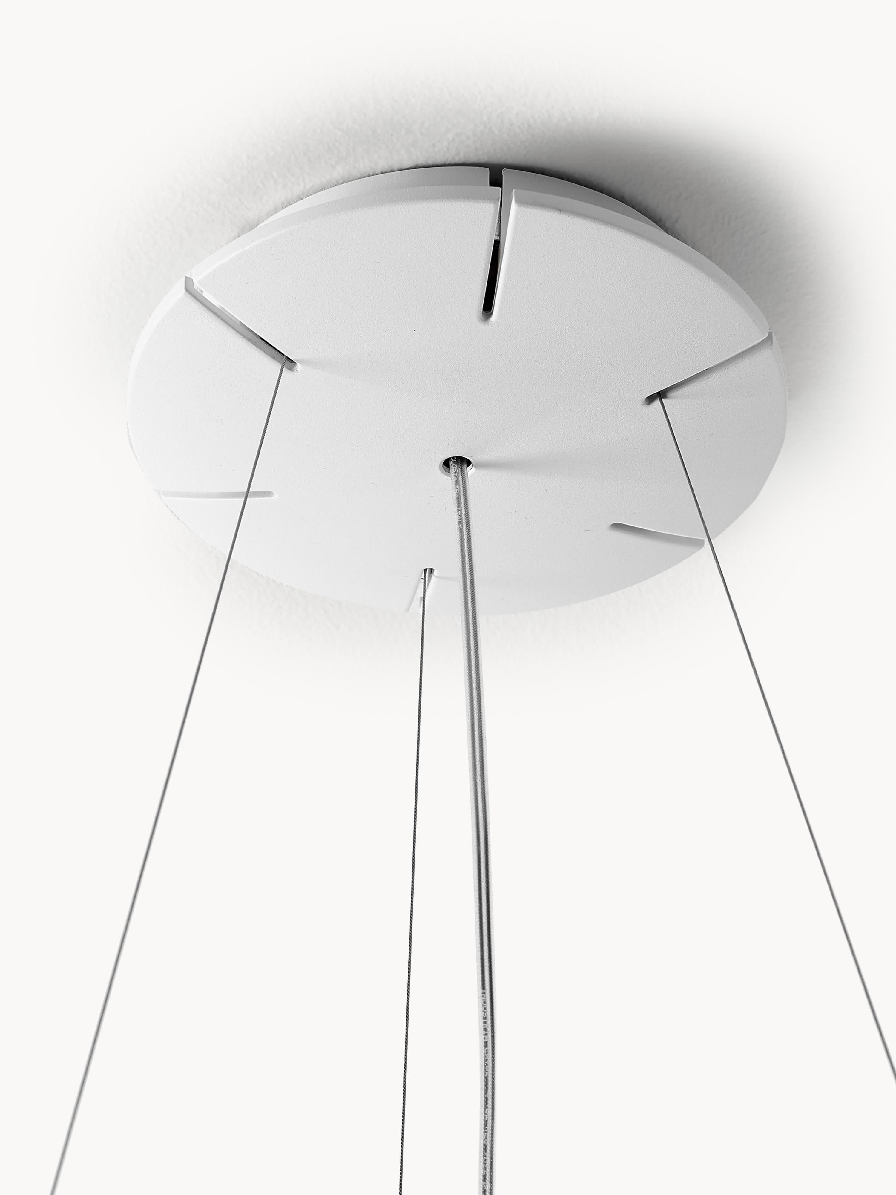 Grande suspension Jareth, larg. 97 cm - Blanc