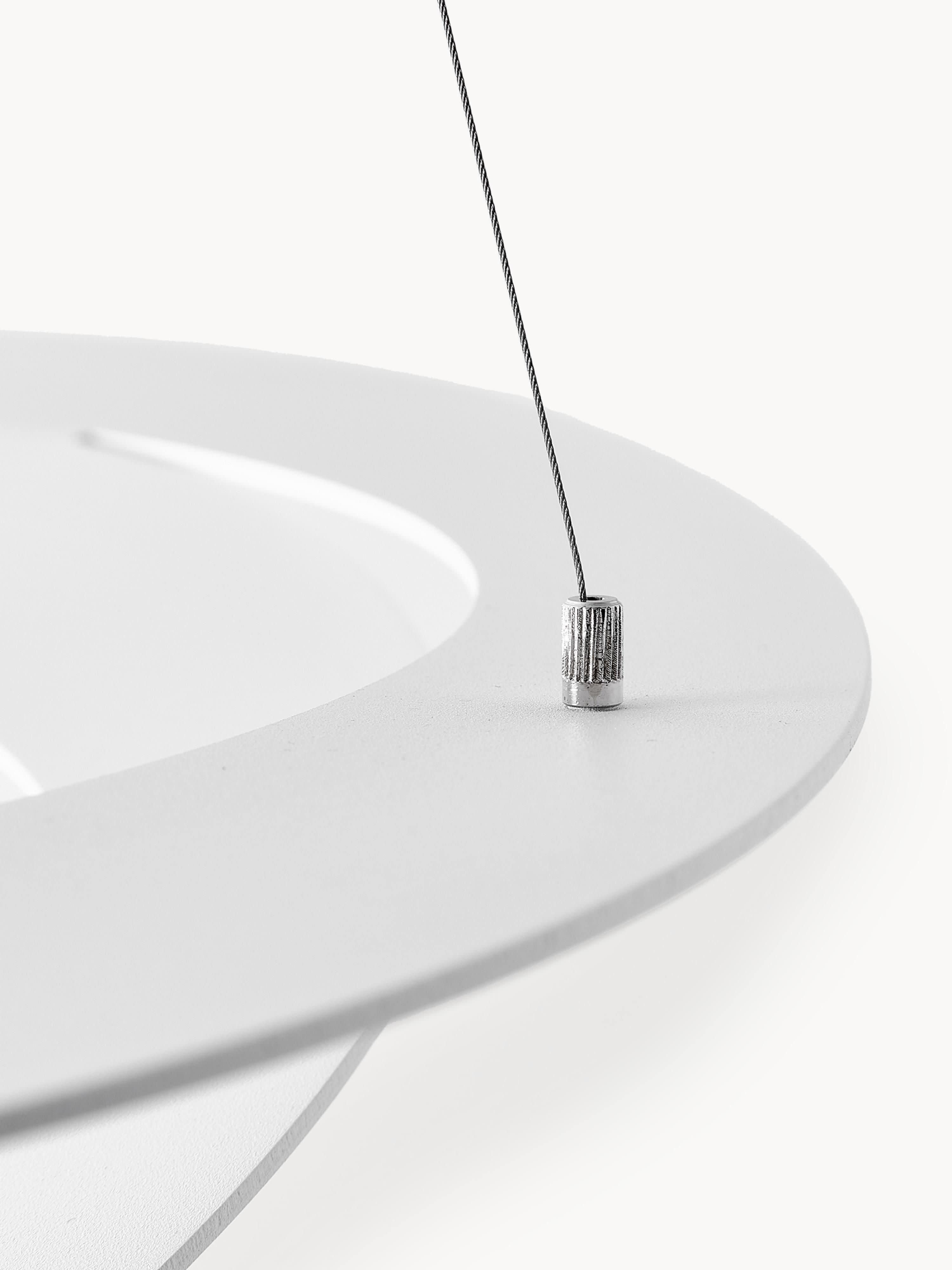 Grande suspension Jareth, larg. 97 cm - Blanc