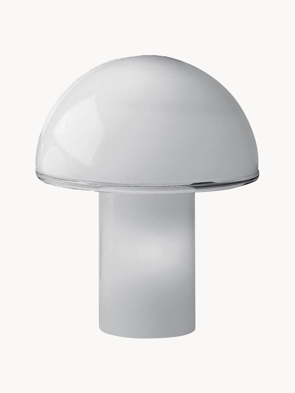 Lampe à poser soufflée bouche Tyko, tailles variées - Blanc