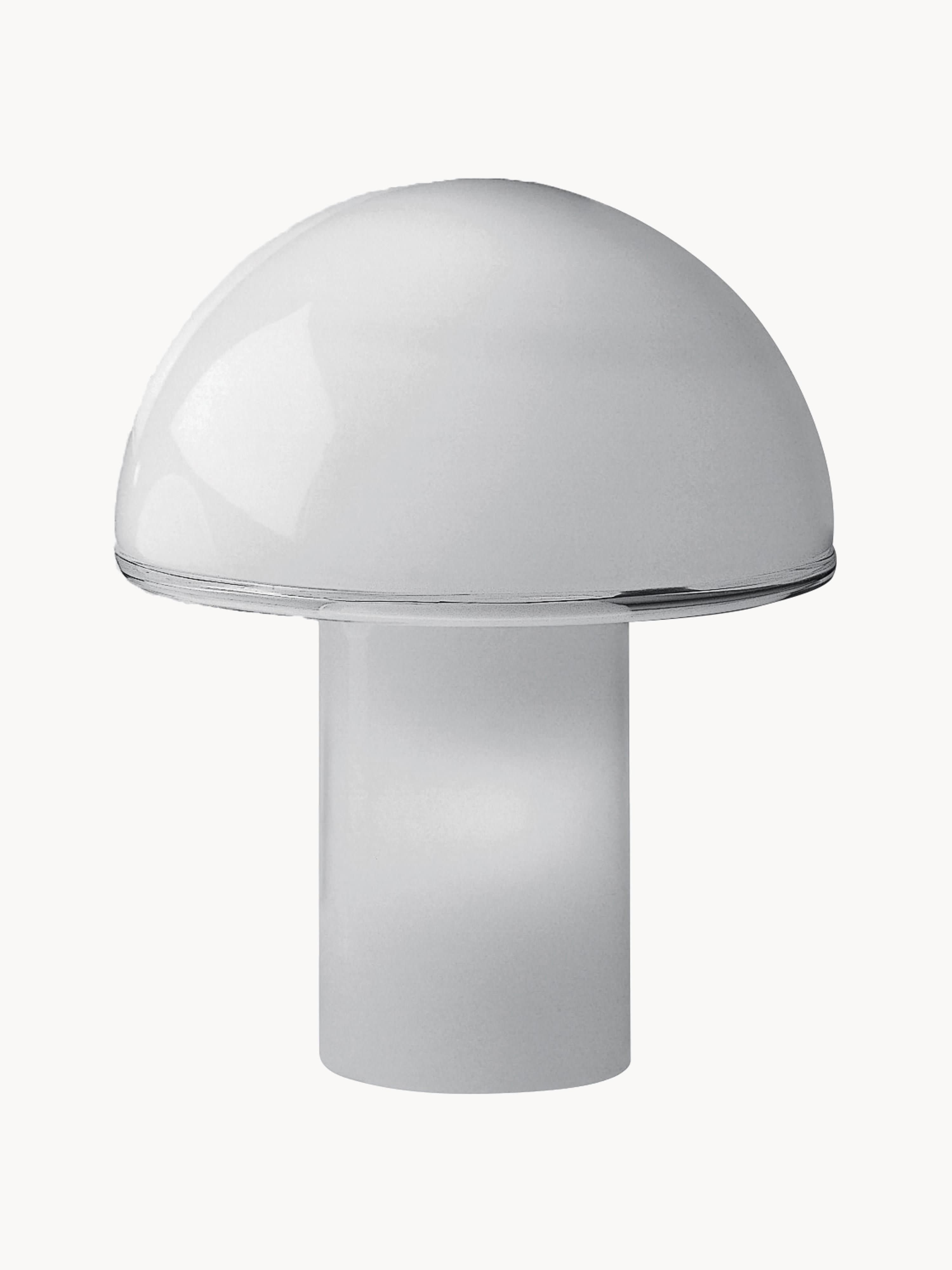 Lampe à poser soufflée bouche Tyko, tailles variées - Blanc