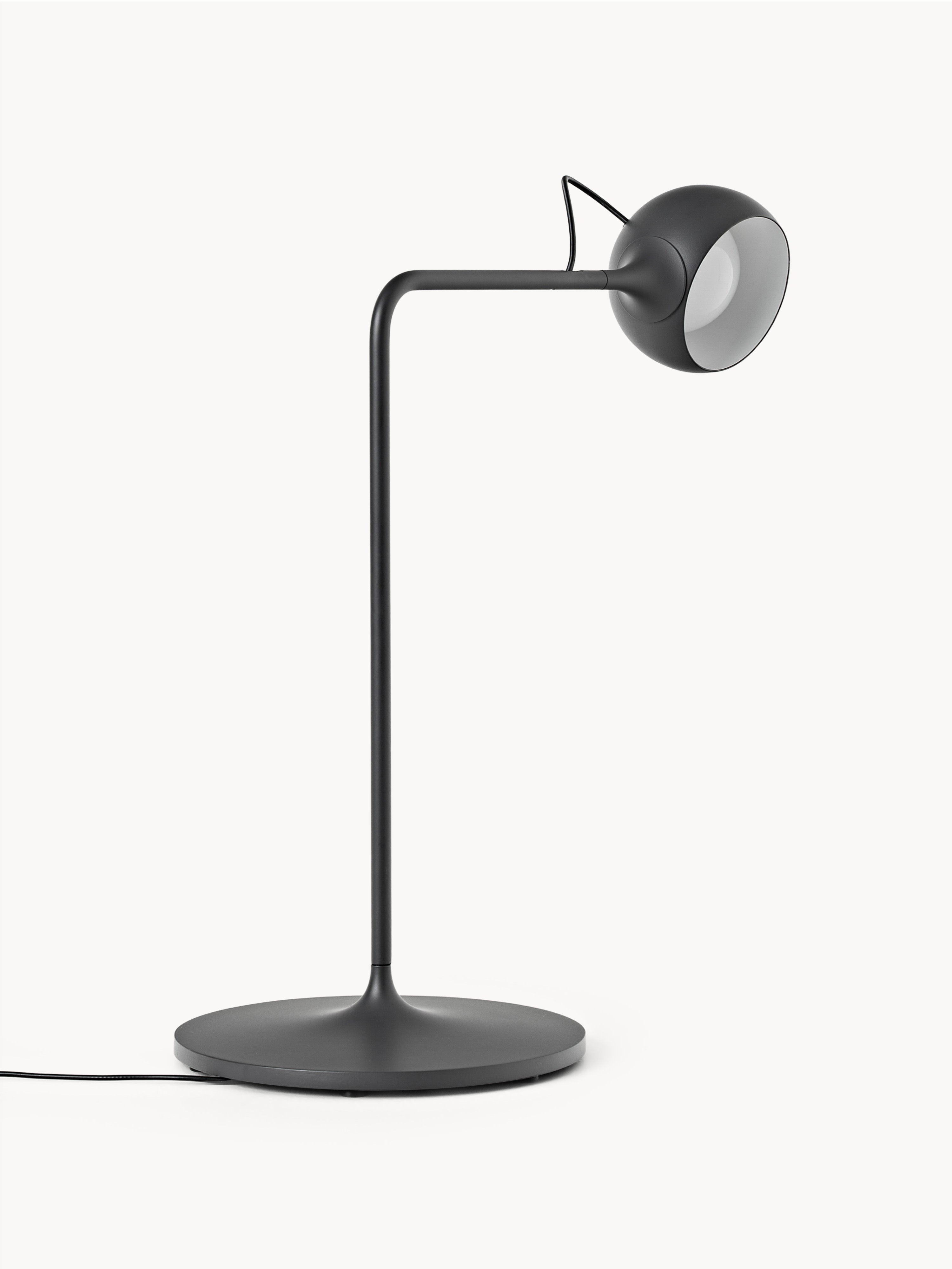 Lampe de bureau LED orientable Herman, intensité ajustable - Gris foncé
