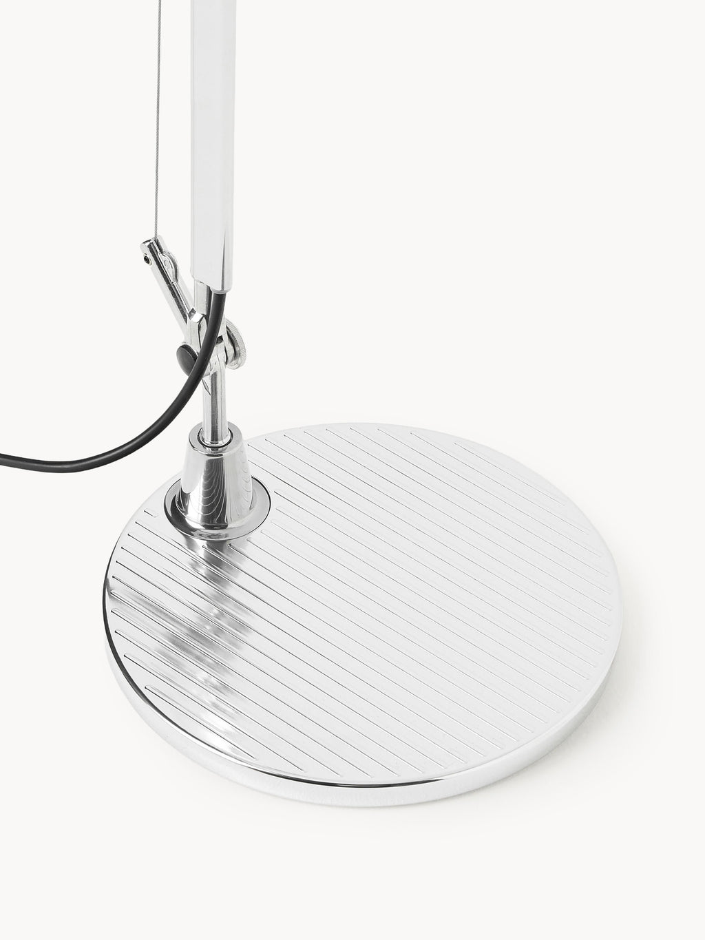 Grande lampe de bureau orientable Ewing - Argenté, blanc cassé