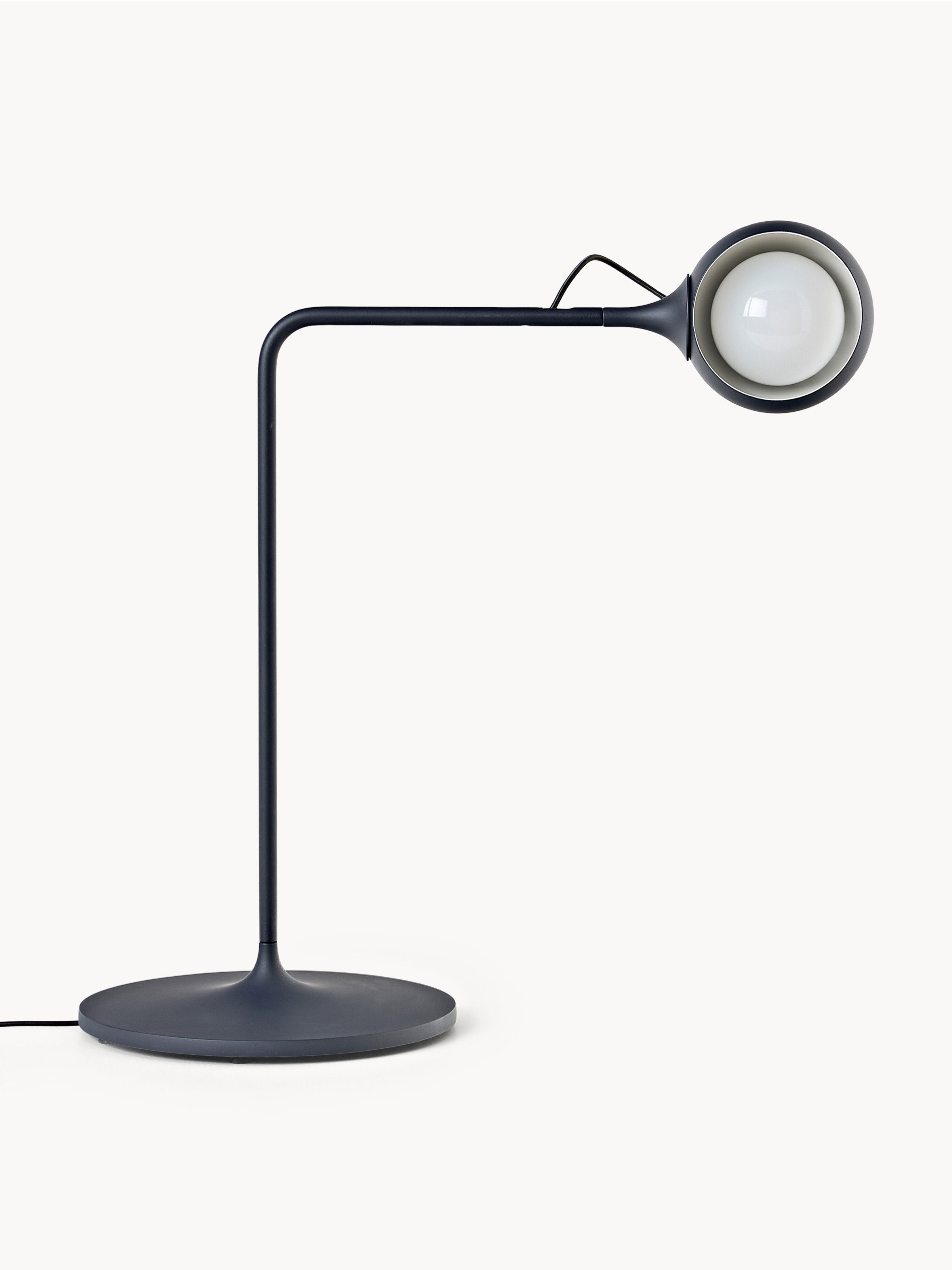 Lampe de bureau LED orientable Herman, intensité ajustable - Bleu foncé