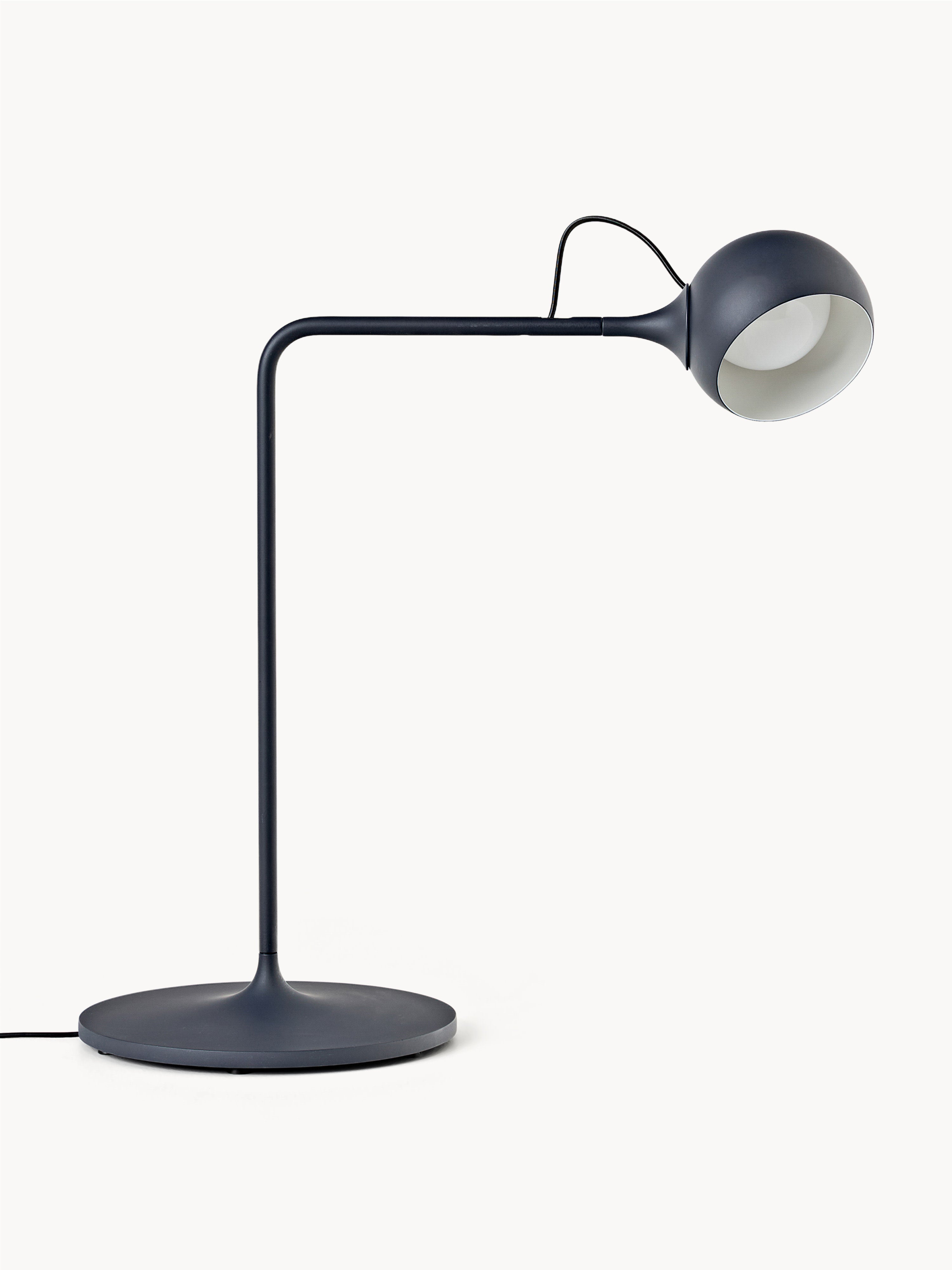 Lampe de bureau LED orientable Herman, intensité ajustable - Bleu foncé