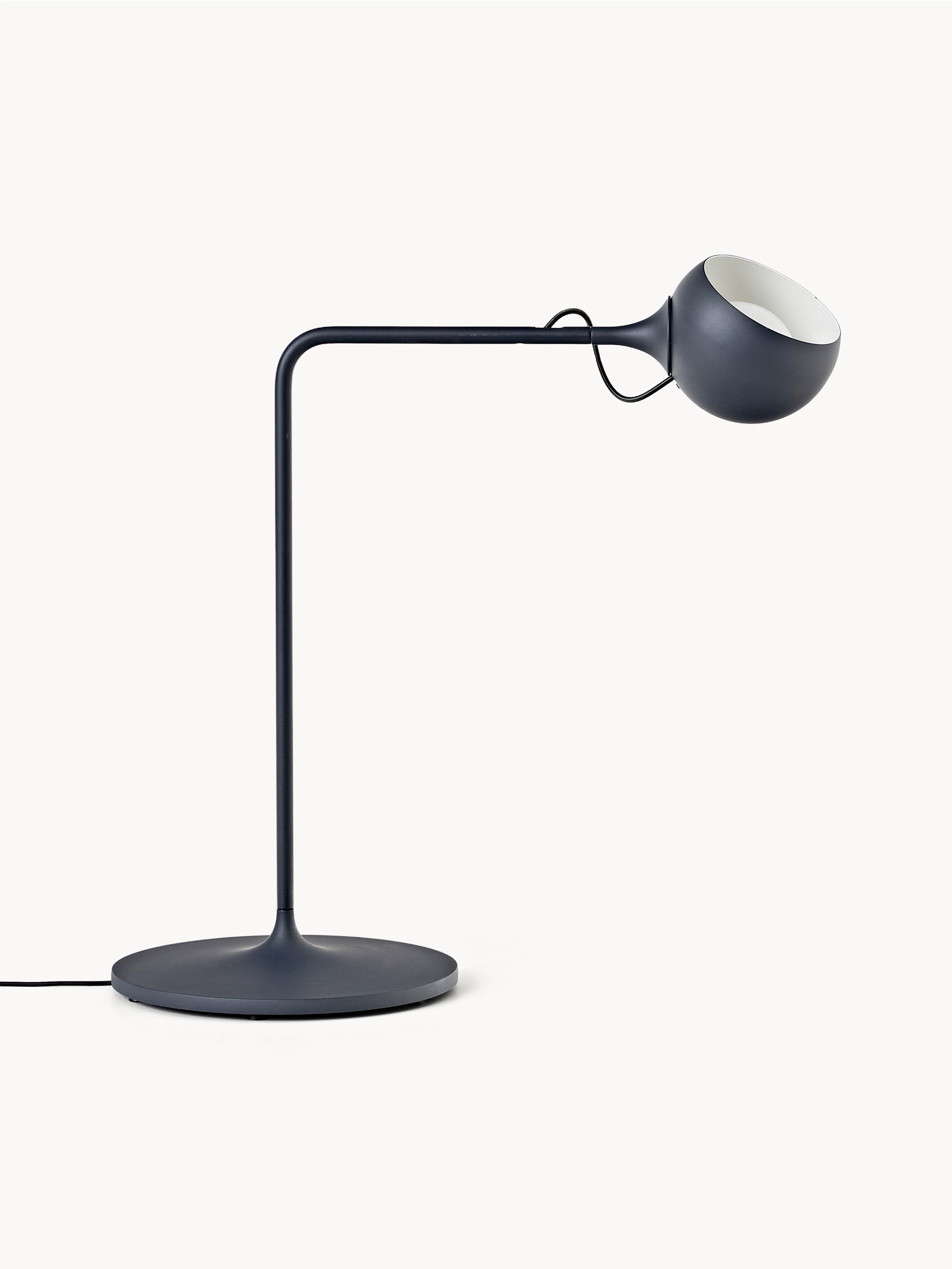 Lampe de bureau LED orientable Herman, intensité ajustable - Bleu foncé