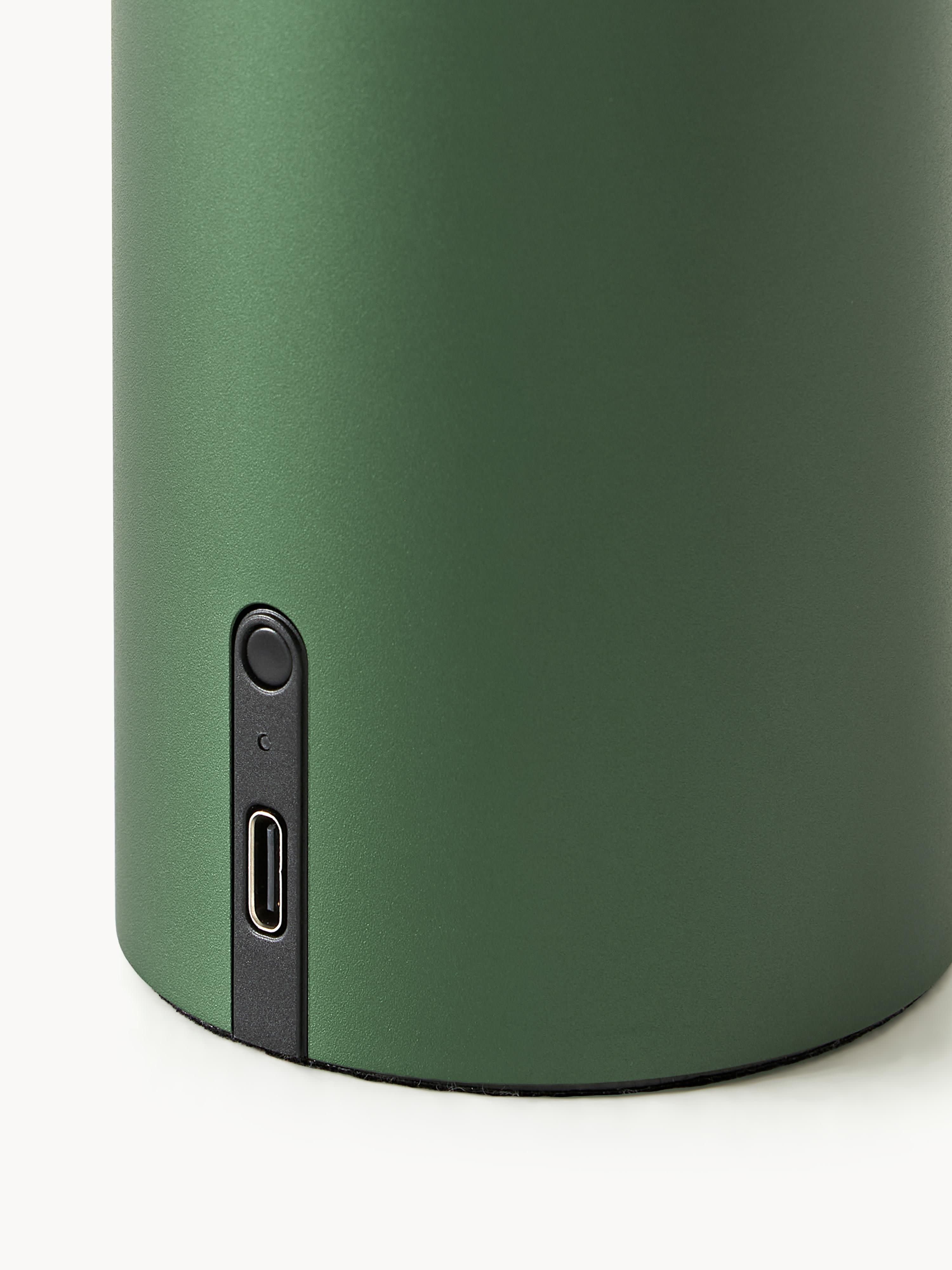 Petite lampe à poser LED mobile Jagger, intensité ajustable - Vert foncé