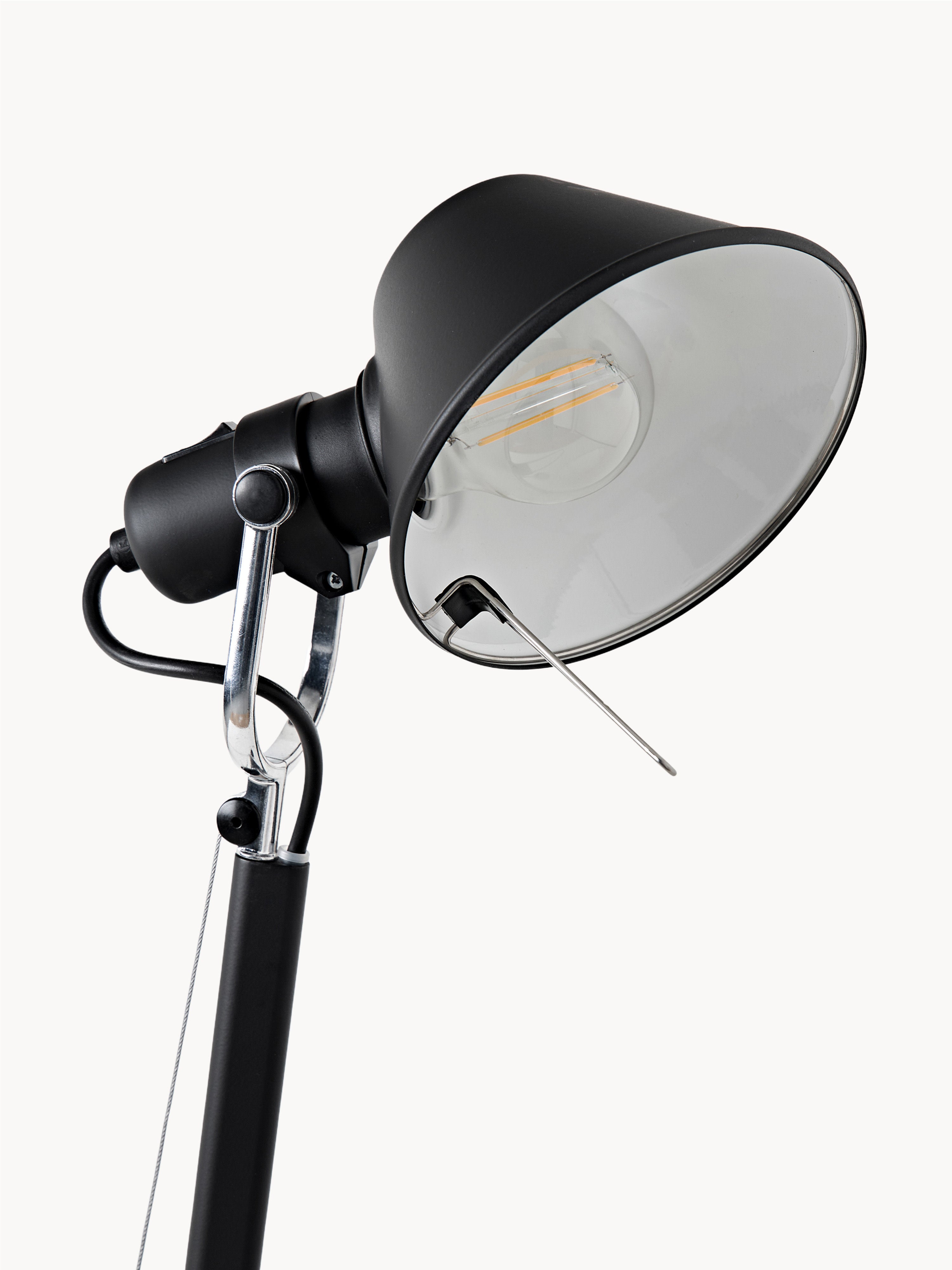 Grande lampe de bureau orientable Oskar - Noir
