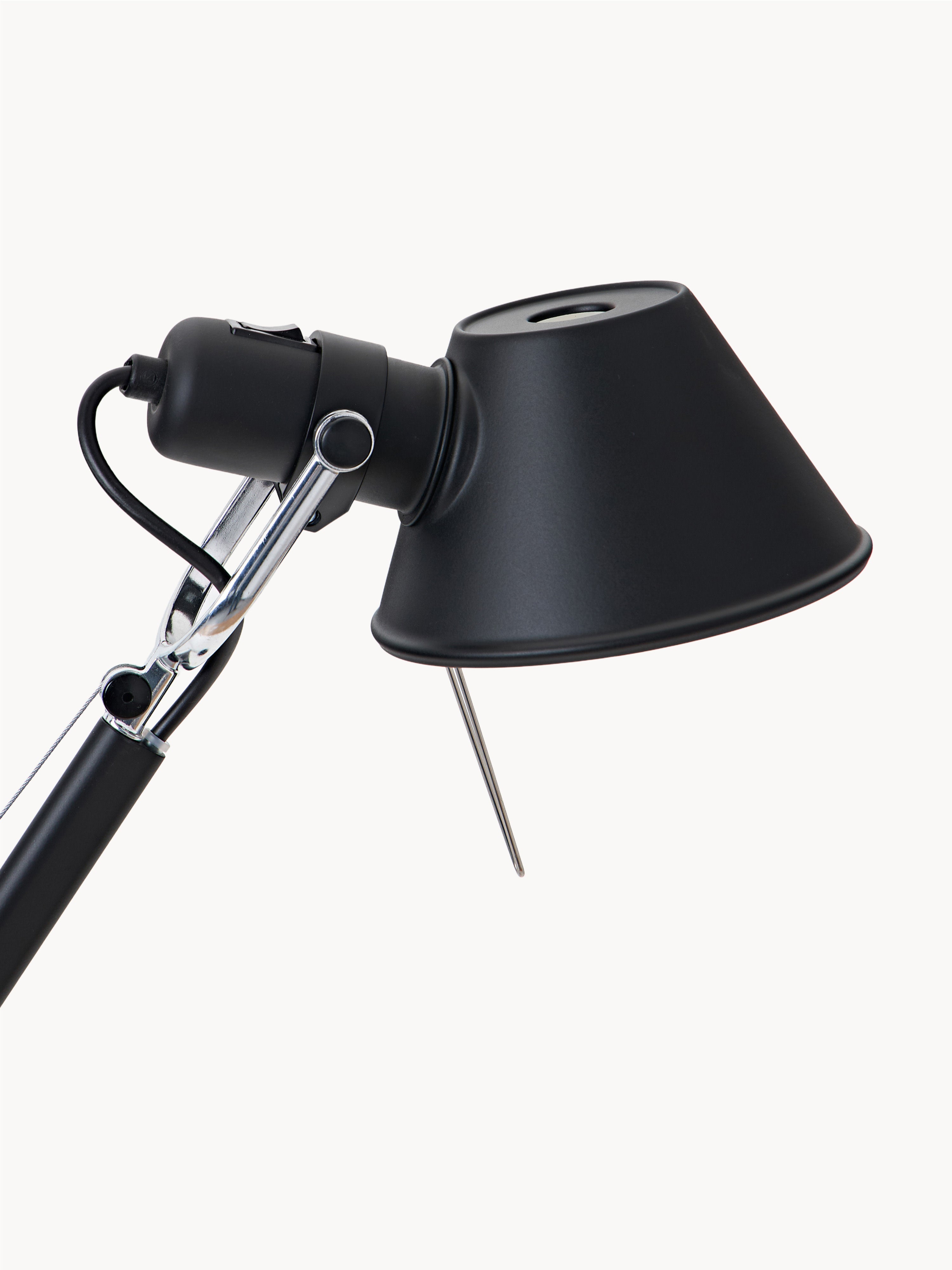 Grande lampe de bureau orientable Oskar - Noir