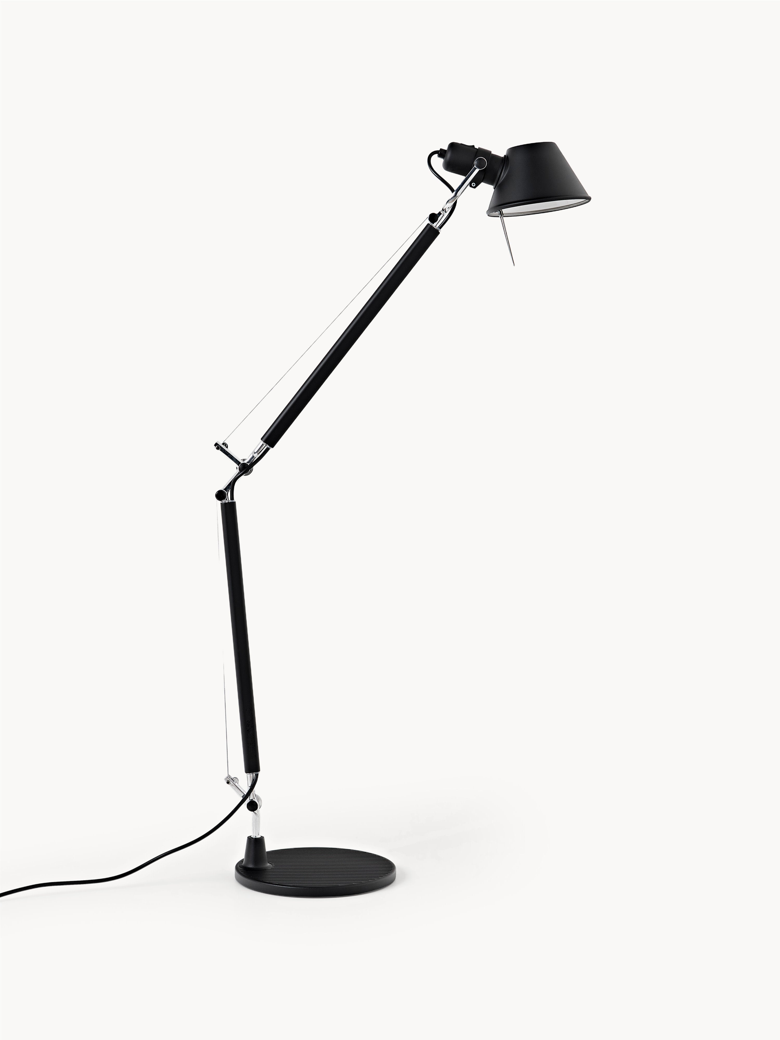 Grande lampe de bureau orientable Oskar - Noir