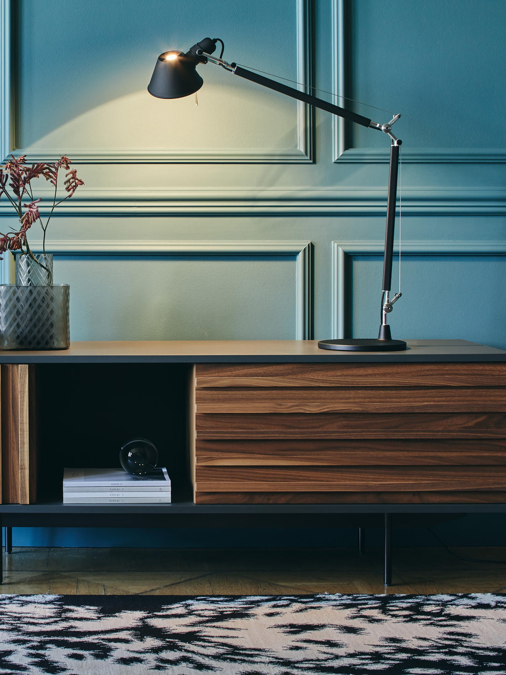 Grande lampe de bureau orientable Oskar - Noir