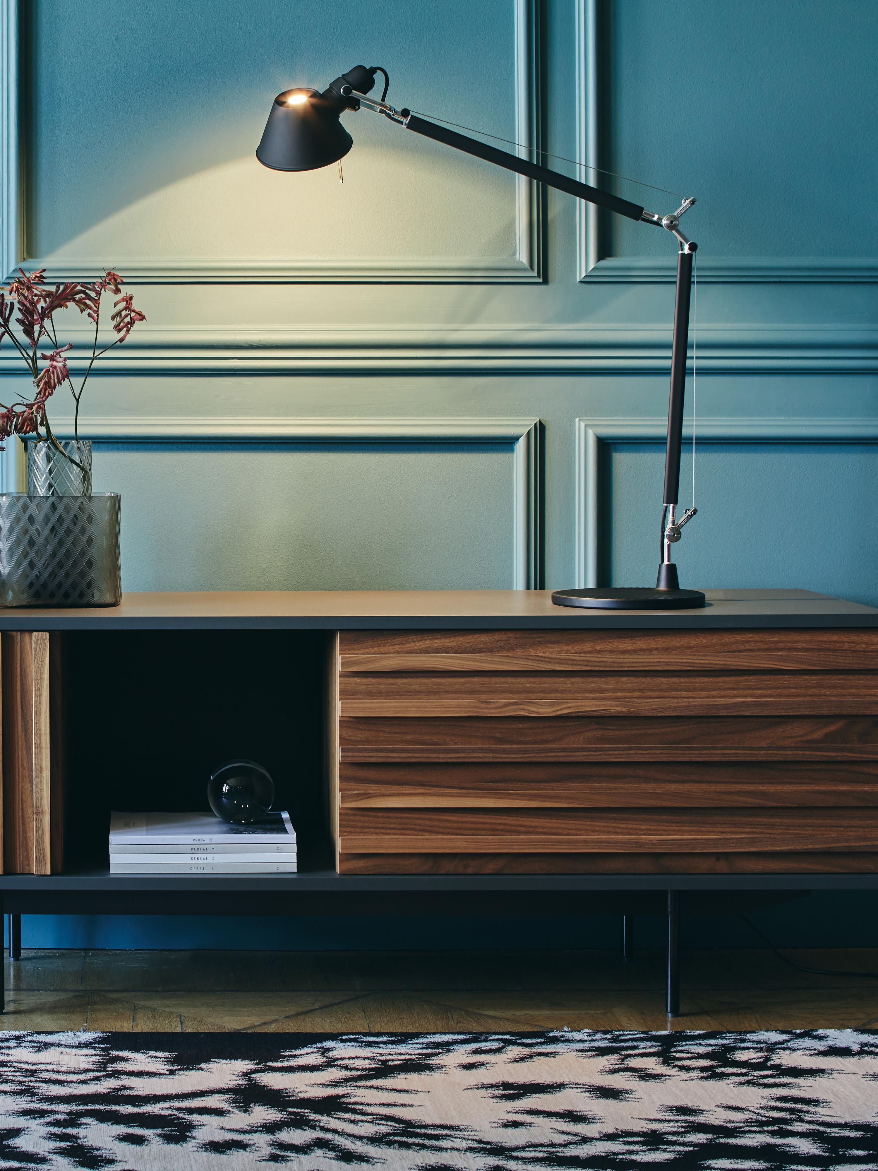 Grande lampe de bureau orientable Oskar - Noir