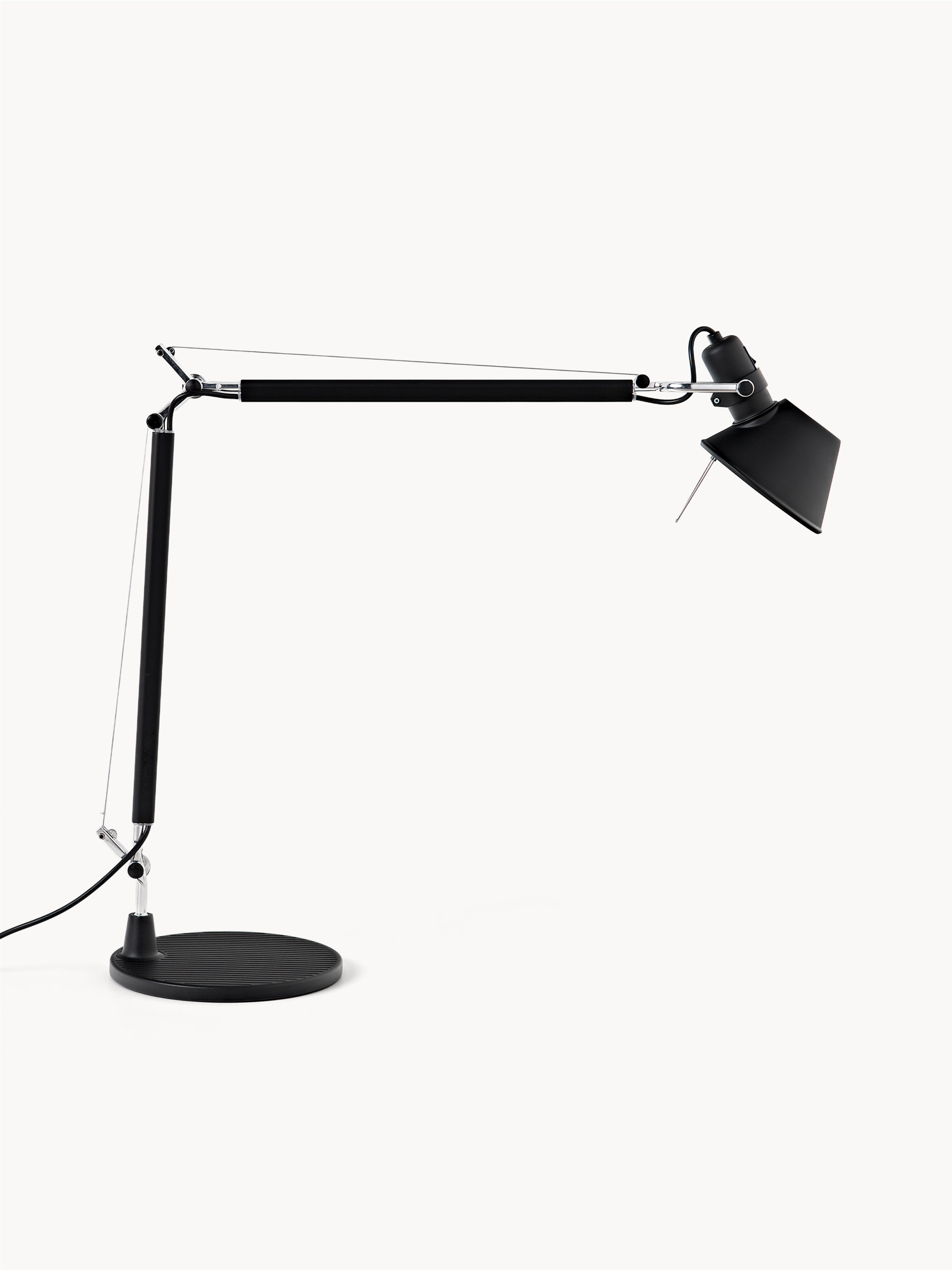 Grande lampe de bureau orientable Oskar - Noir