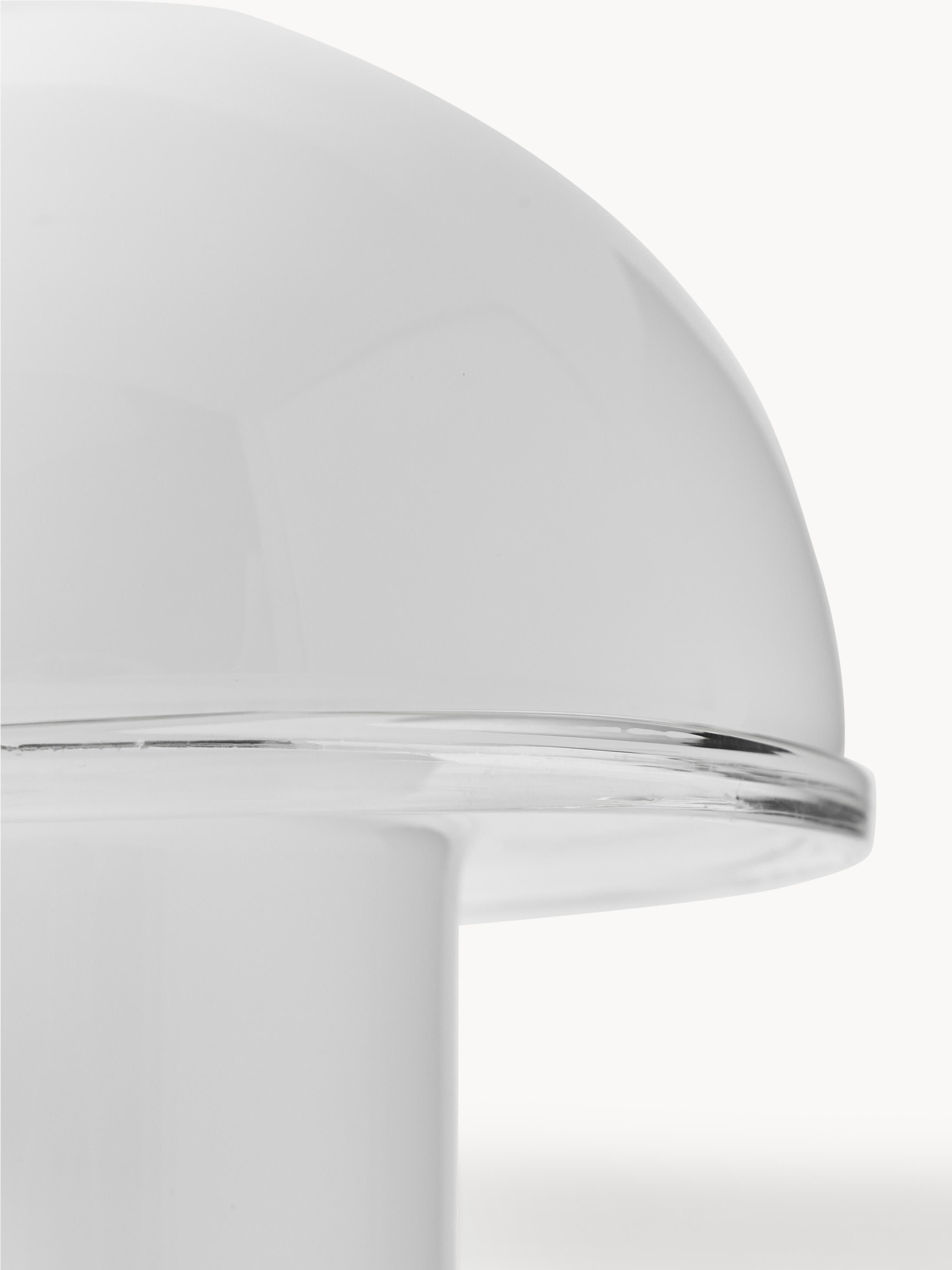 Petite lampe à poser soufflée bouche Tyko - Blanc