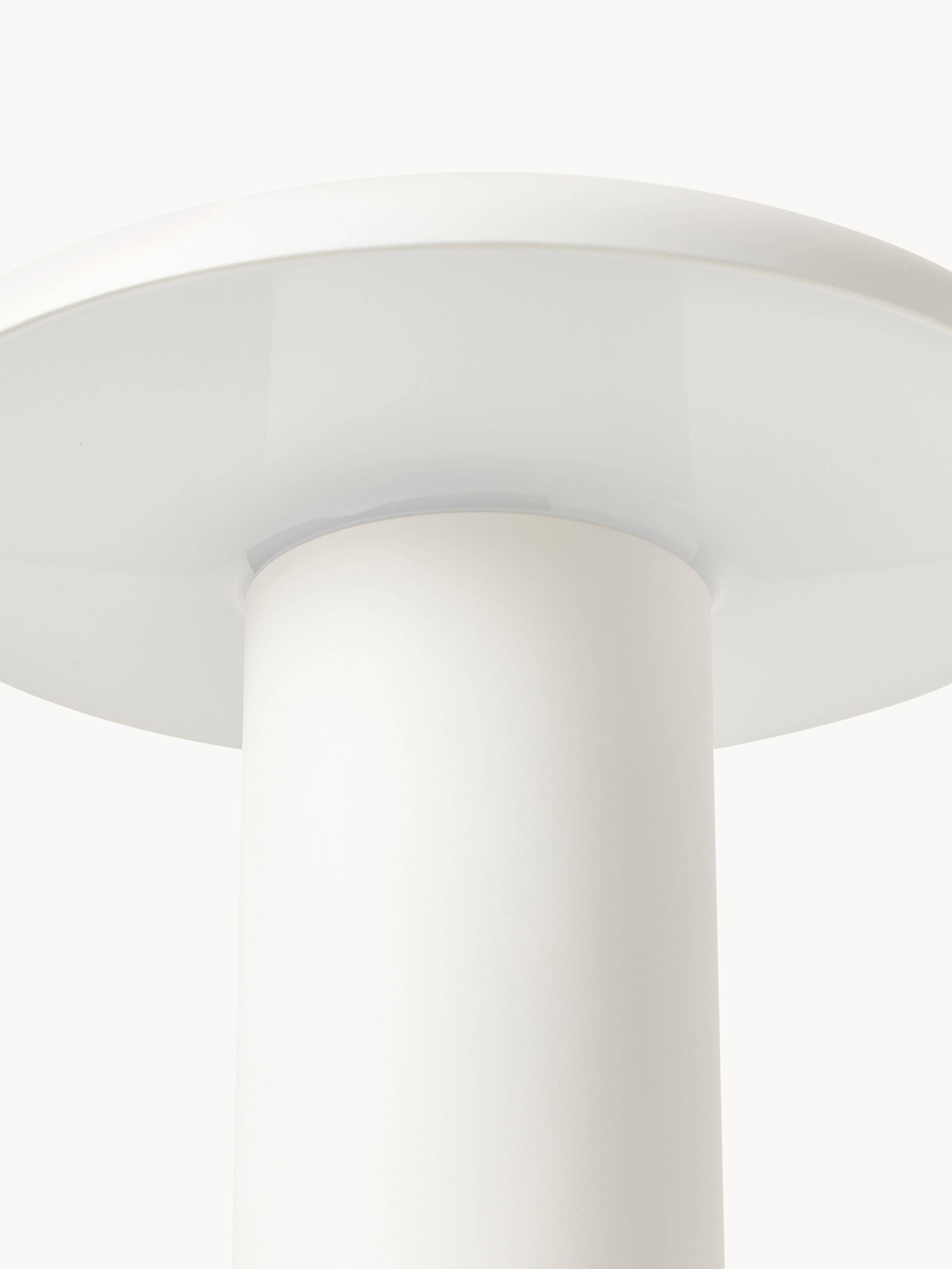 Petite lampe à poser LED mobile Jagger, intensité ajustable - Blanc