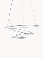 Grande suspension Bodin, larg. 69 cm - Blanc