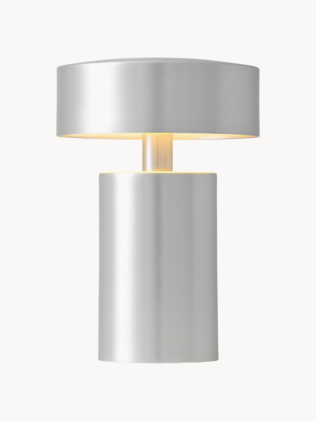 Petite lampe à poser mobile Hreinn, intensité ajustable - Argenté