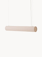Grande suspension LED en lin Varg, intensité ajustable - Beige clair