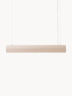 Grande suspension LED en lin Varg, intensité ajustable - Beige clair