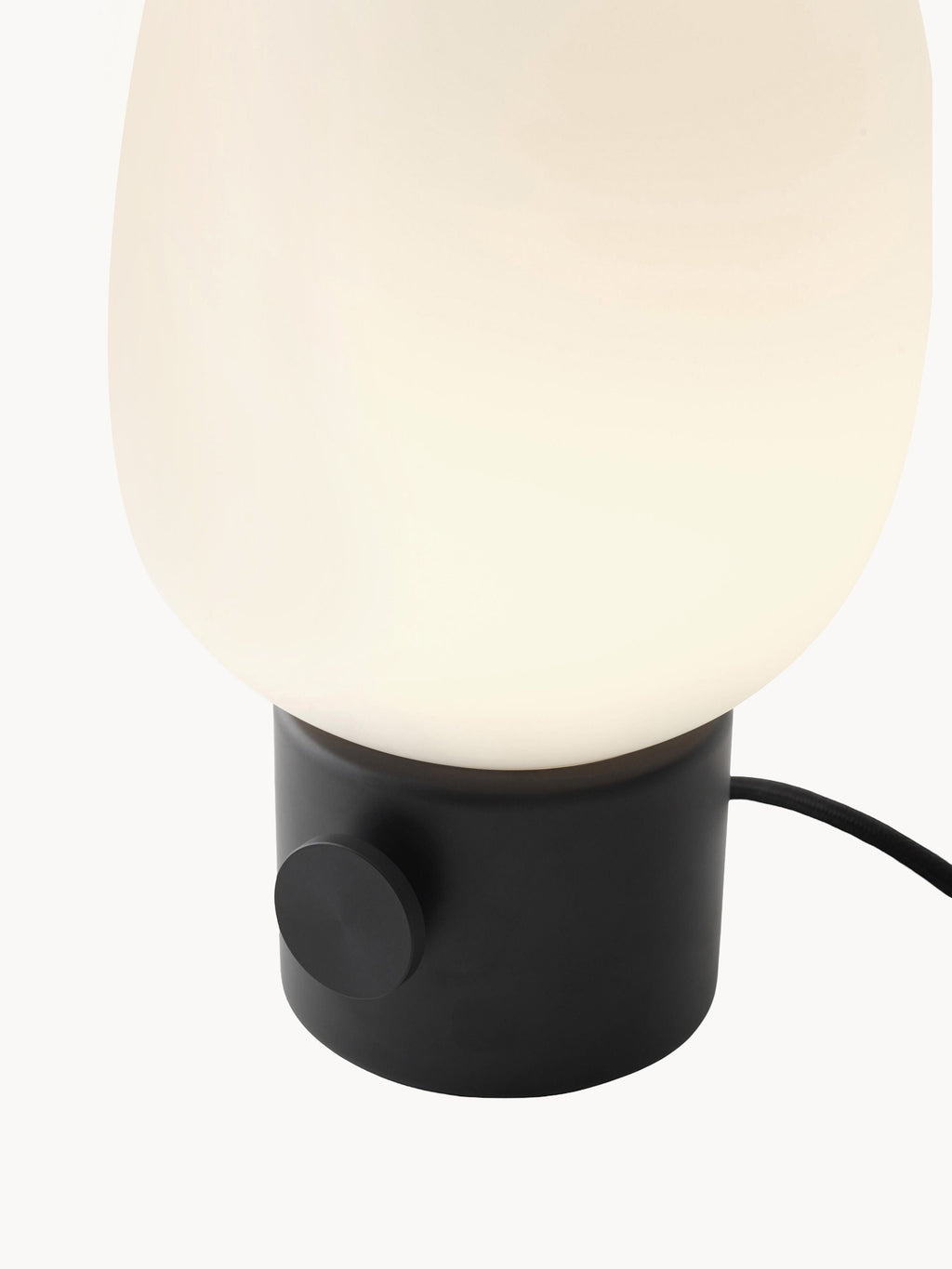 Petite lampe à poser Hamish, intensité ajustable - Blanc, noir