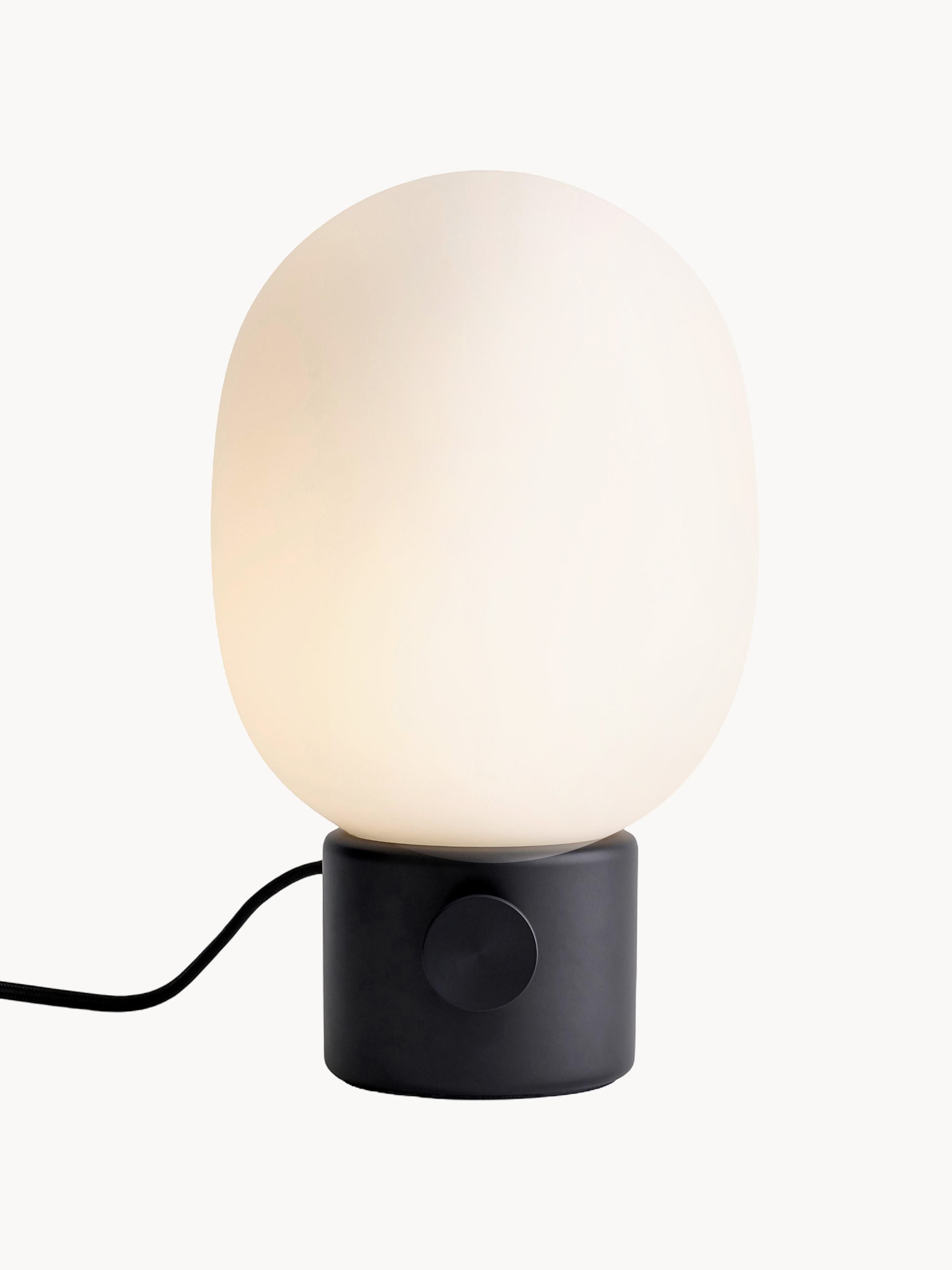 Petite lampe à poser Hamish, intensité ajustable - Blanc, noir