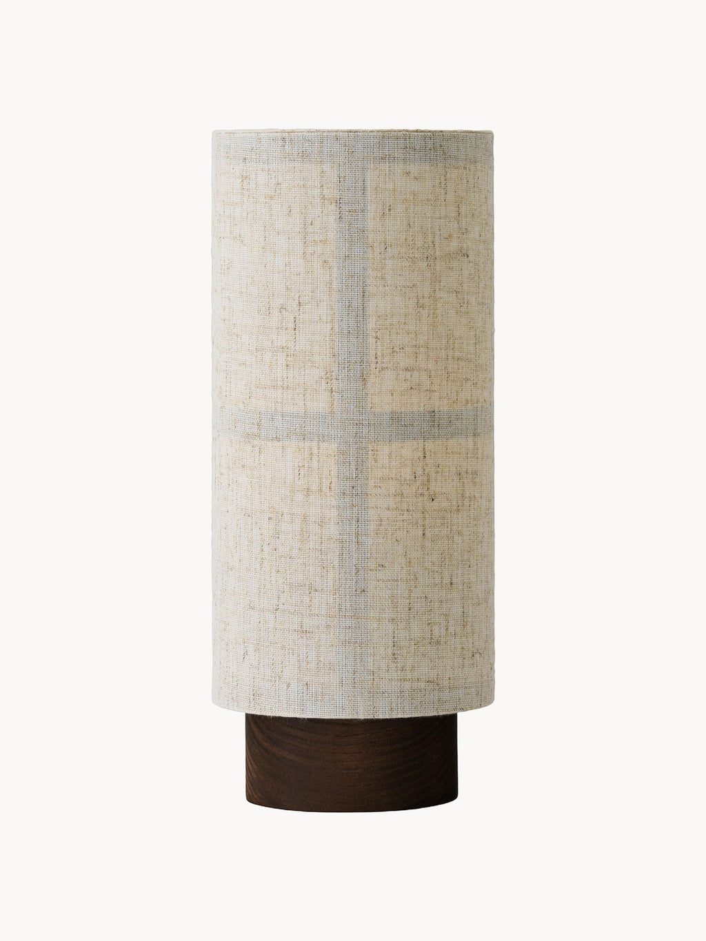 Lampe à poser mobile en lin artisanale Varg, intensité ajustable - Beige, bois de frêne