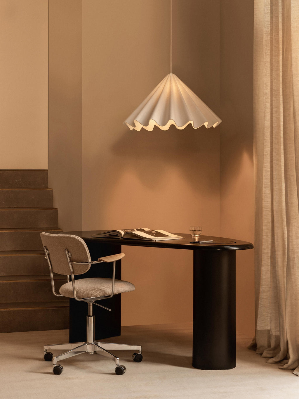 Grande suspension Teemu, Ø 65 cm - Blanc