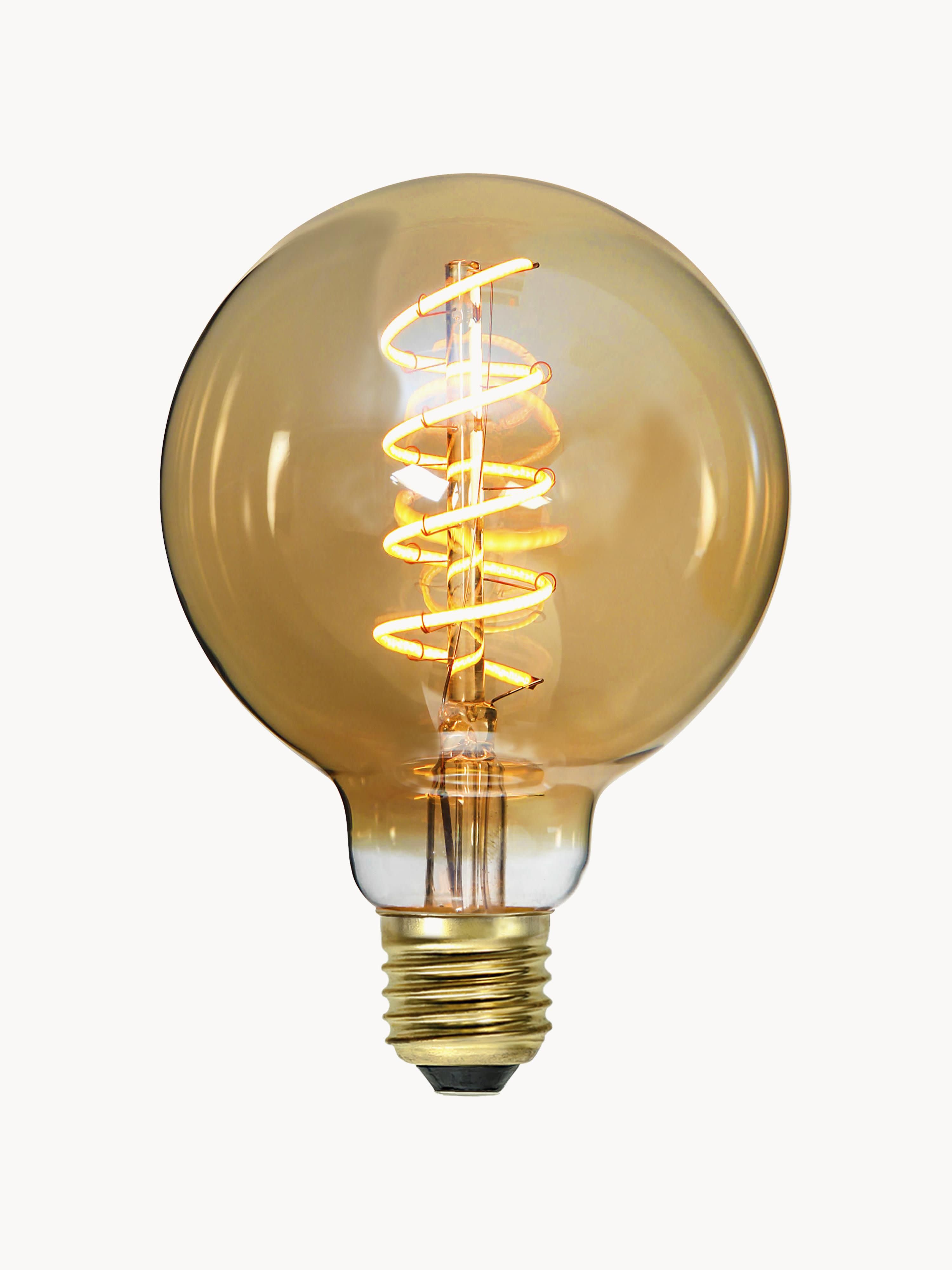 Kirk, intensité variable, blanc chaud, 1 pièce - Brun clair transparent, doré