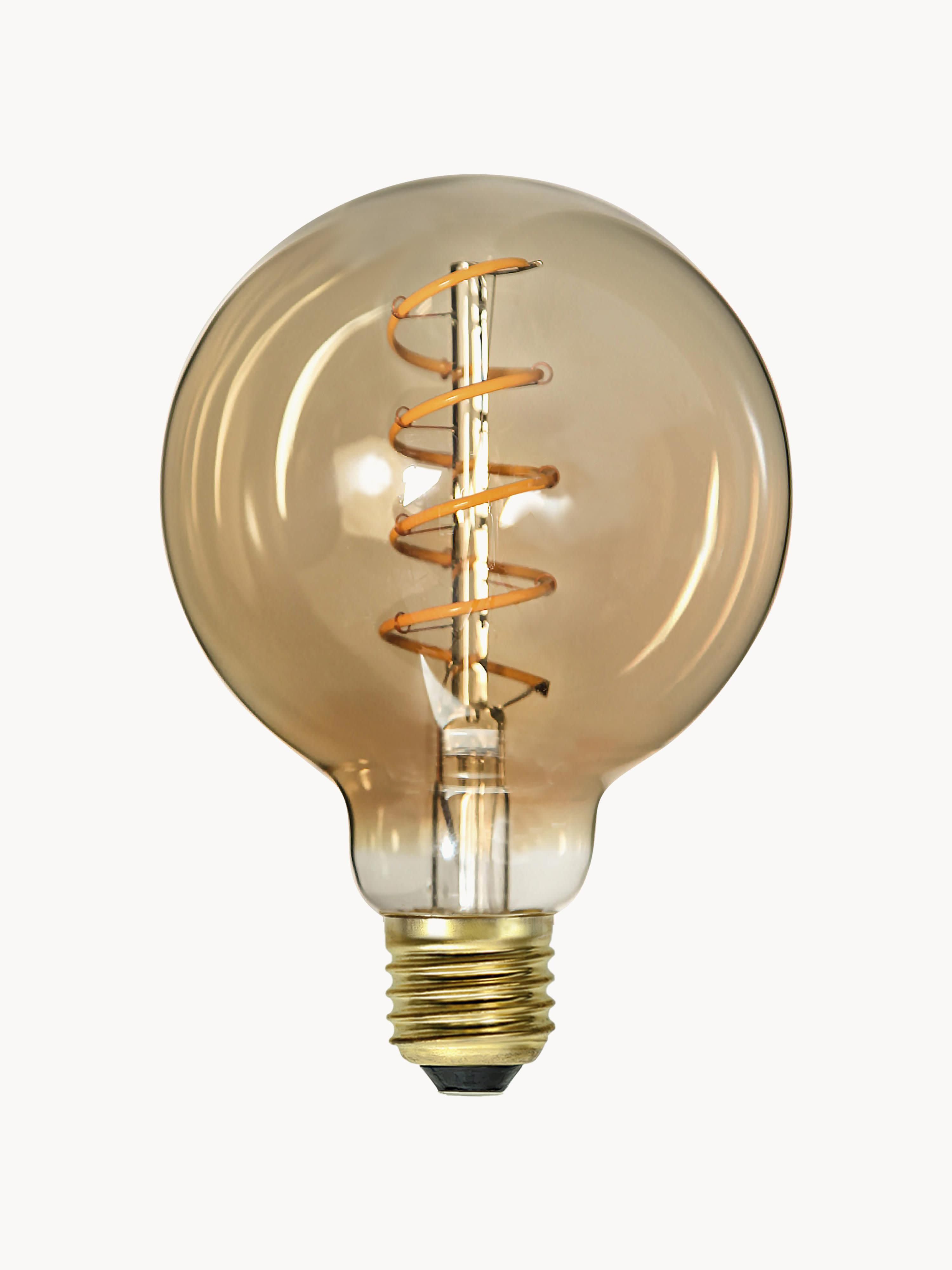 Kirk, intensité variable, blanc chaud, 1 pièce - Brun clair transparent, doré