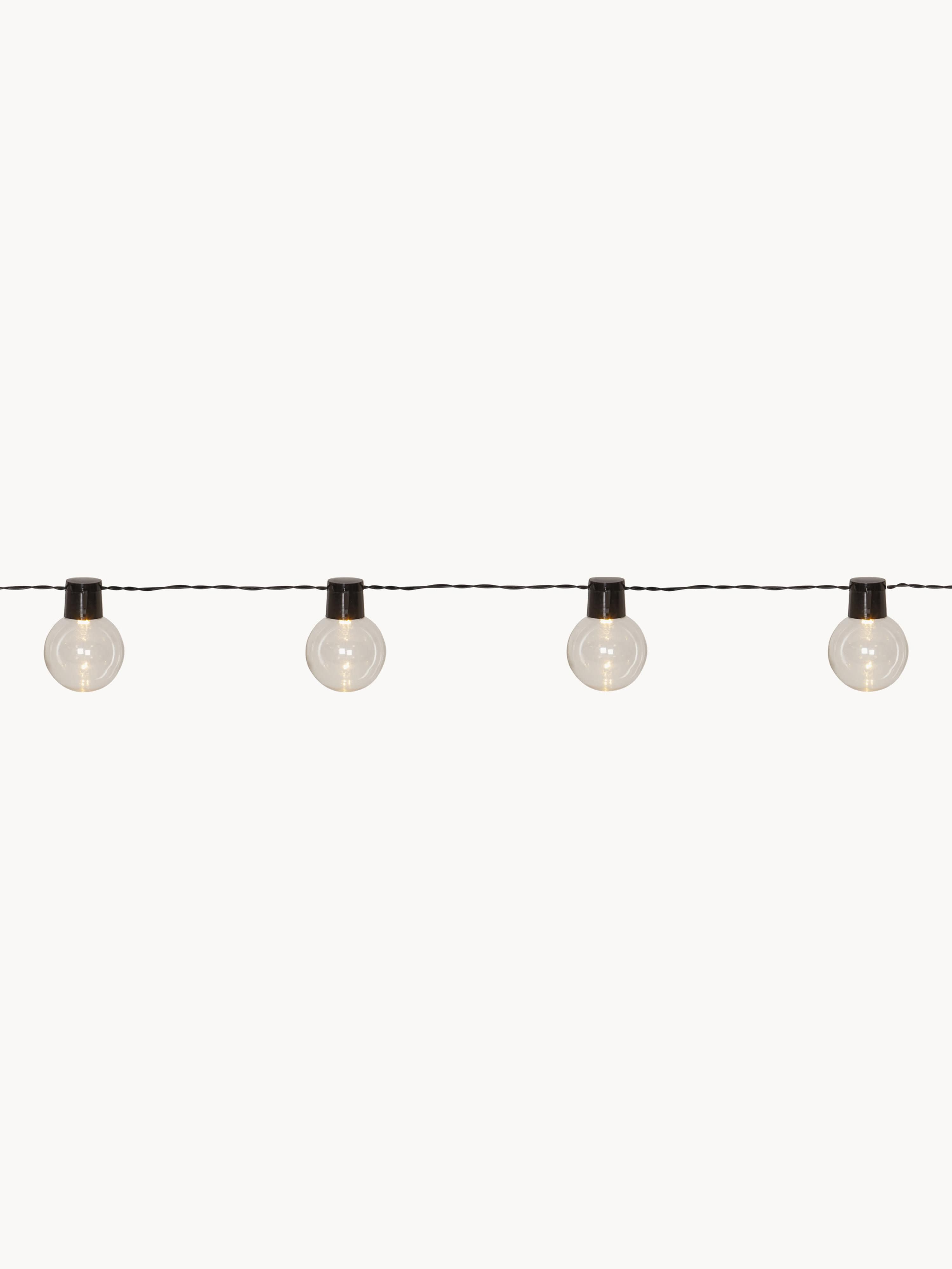 Guirlande lumineuse LED d'extérieur Zain, 950 cm - Transparent, noir