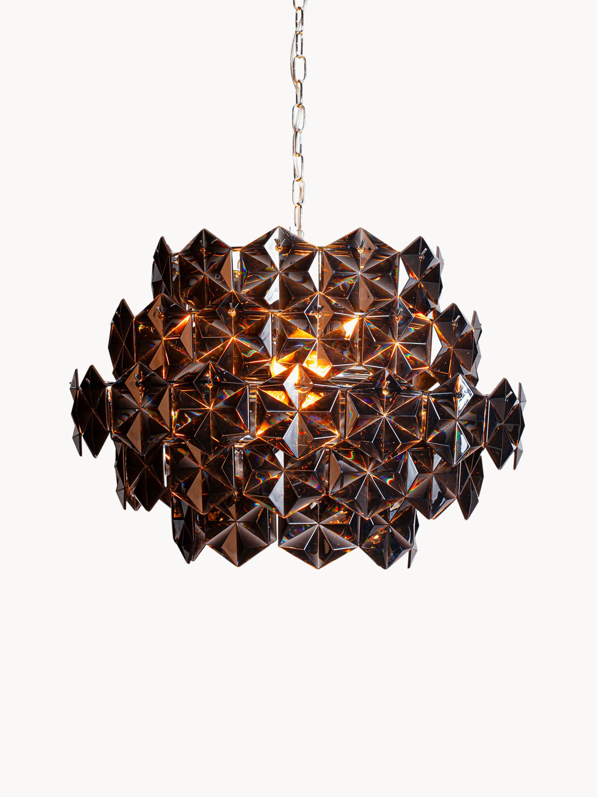 Suspension Ensi - Argenté, noir