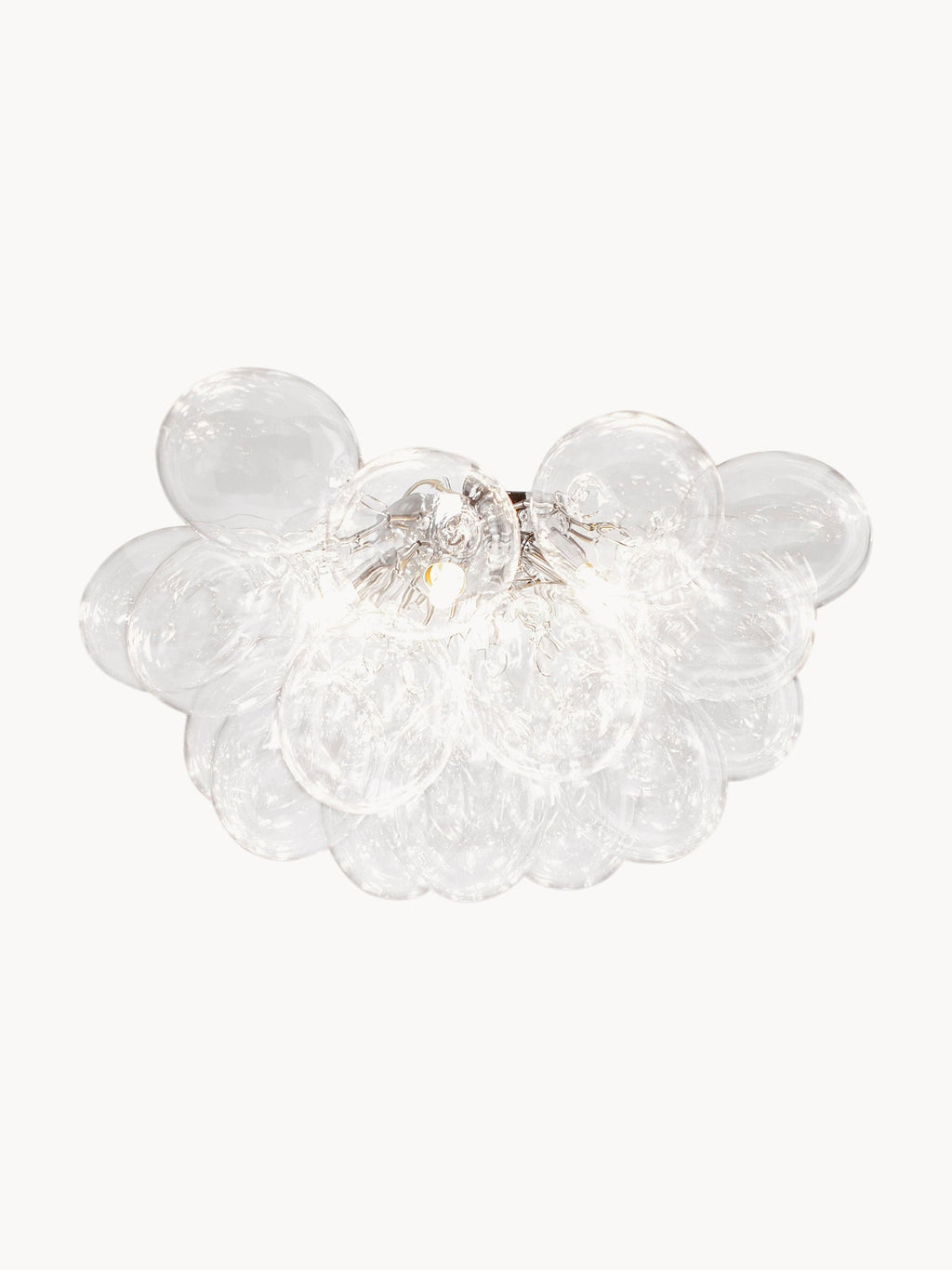 Plafonnier en verre soufflé bouche Magnar - Transparent
