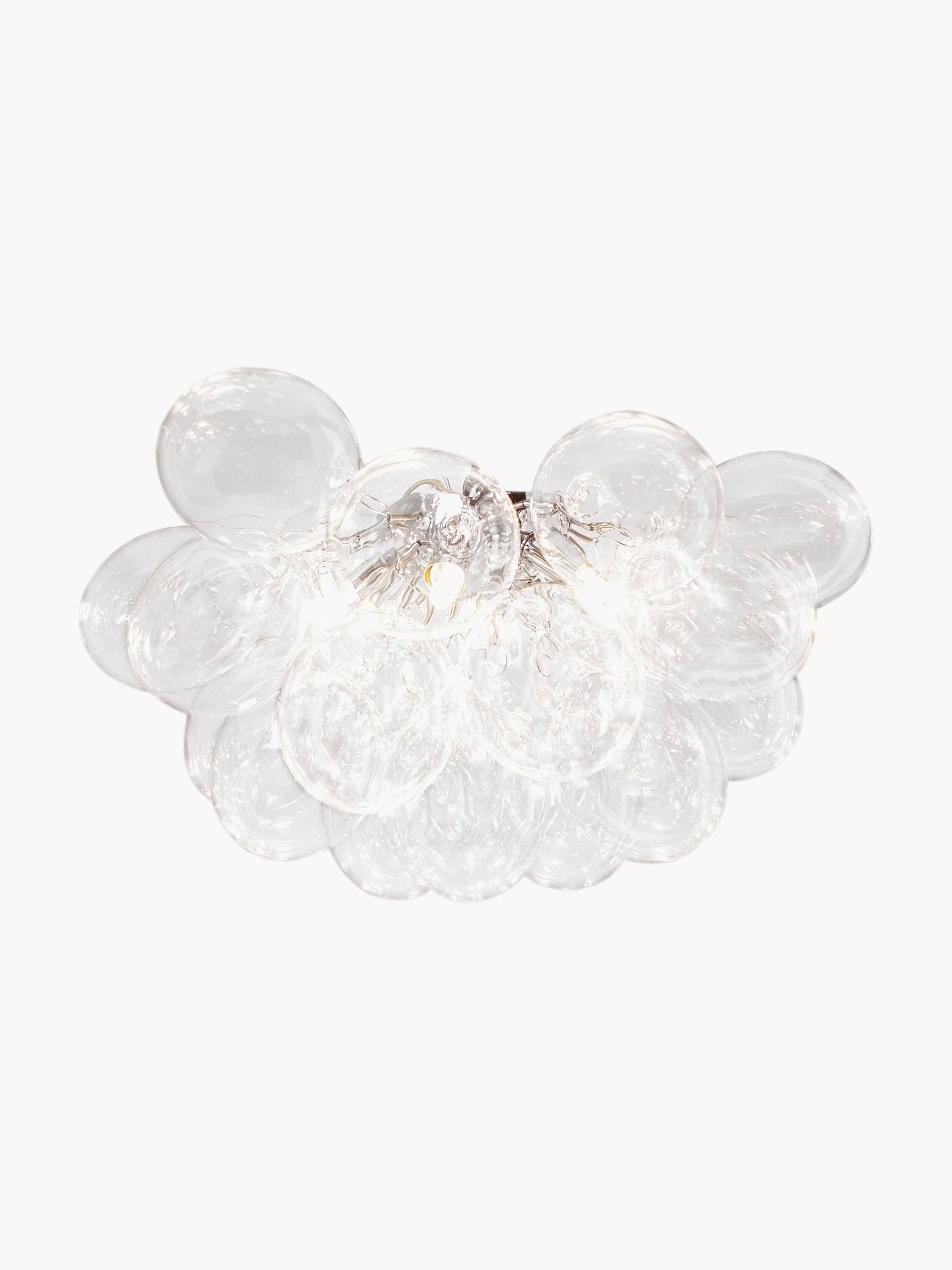 Plafonnier en verre soufflé bouche Magnar - Transparent